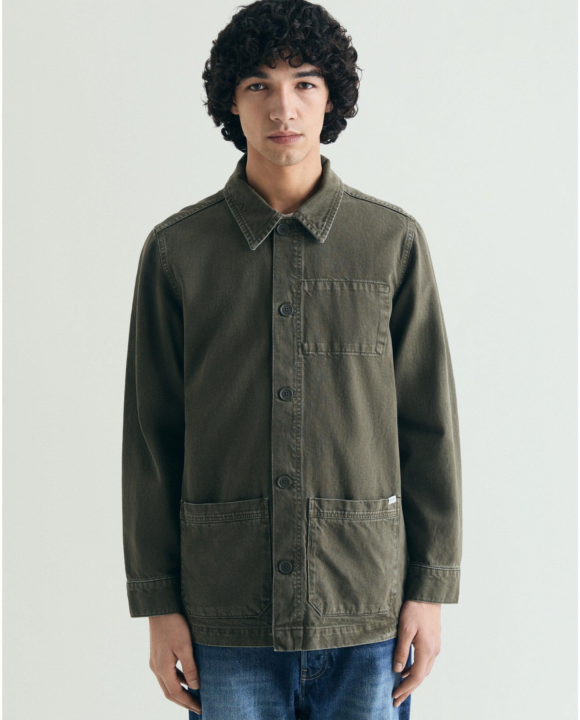 Imagem 0 de Casaco com Gola Tipo Camisa e Fecho de Botões