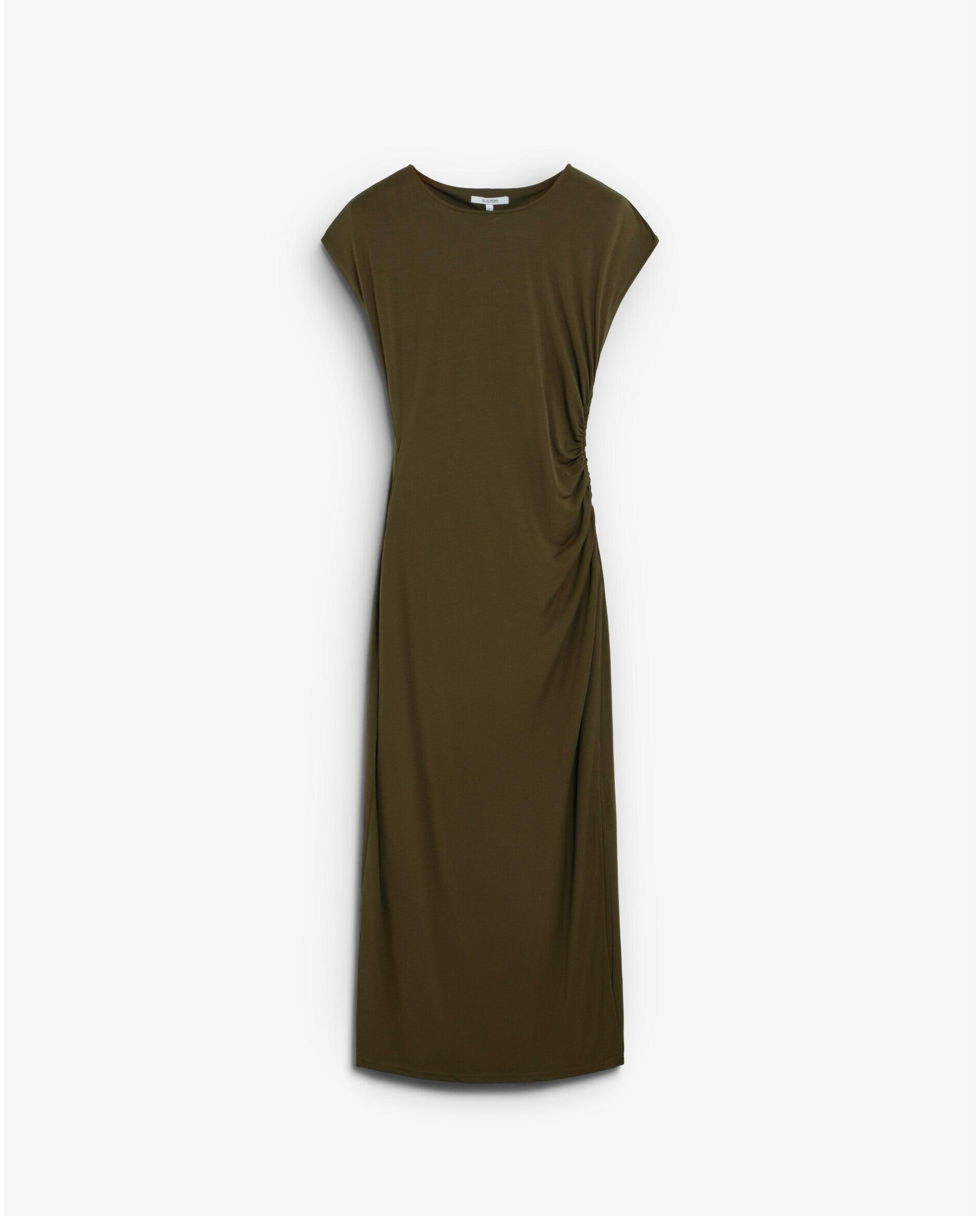 Imagem 0 de Vestido Midi com Franzidos na Cintura