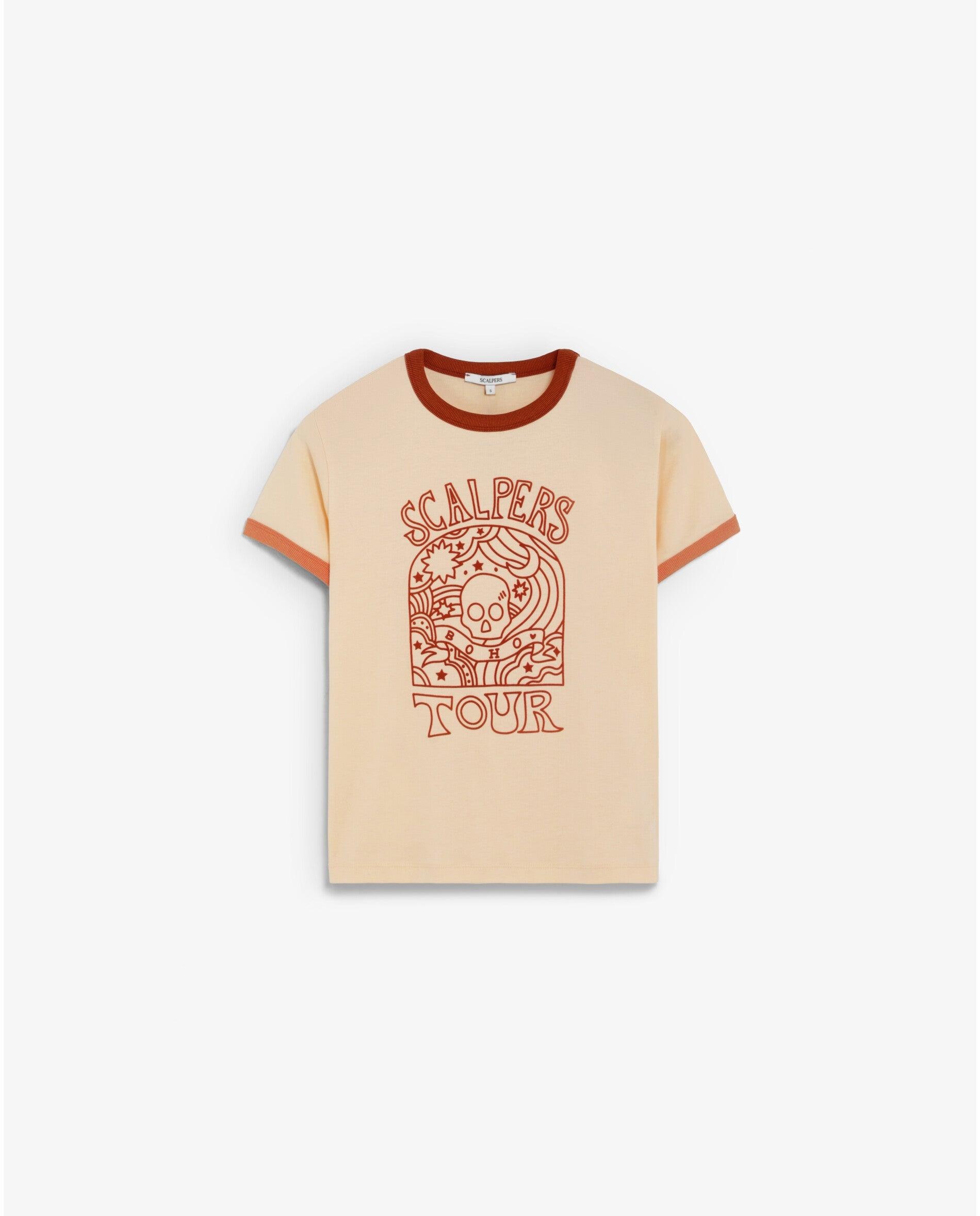 Imagem 0 de T-shirt de Manga Curta com Rib em Contraste