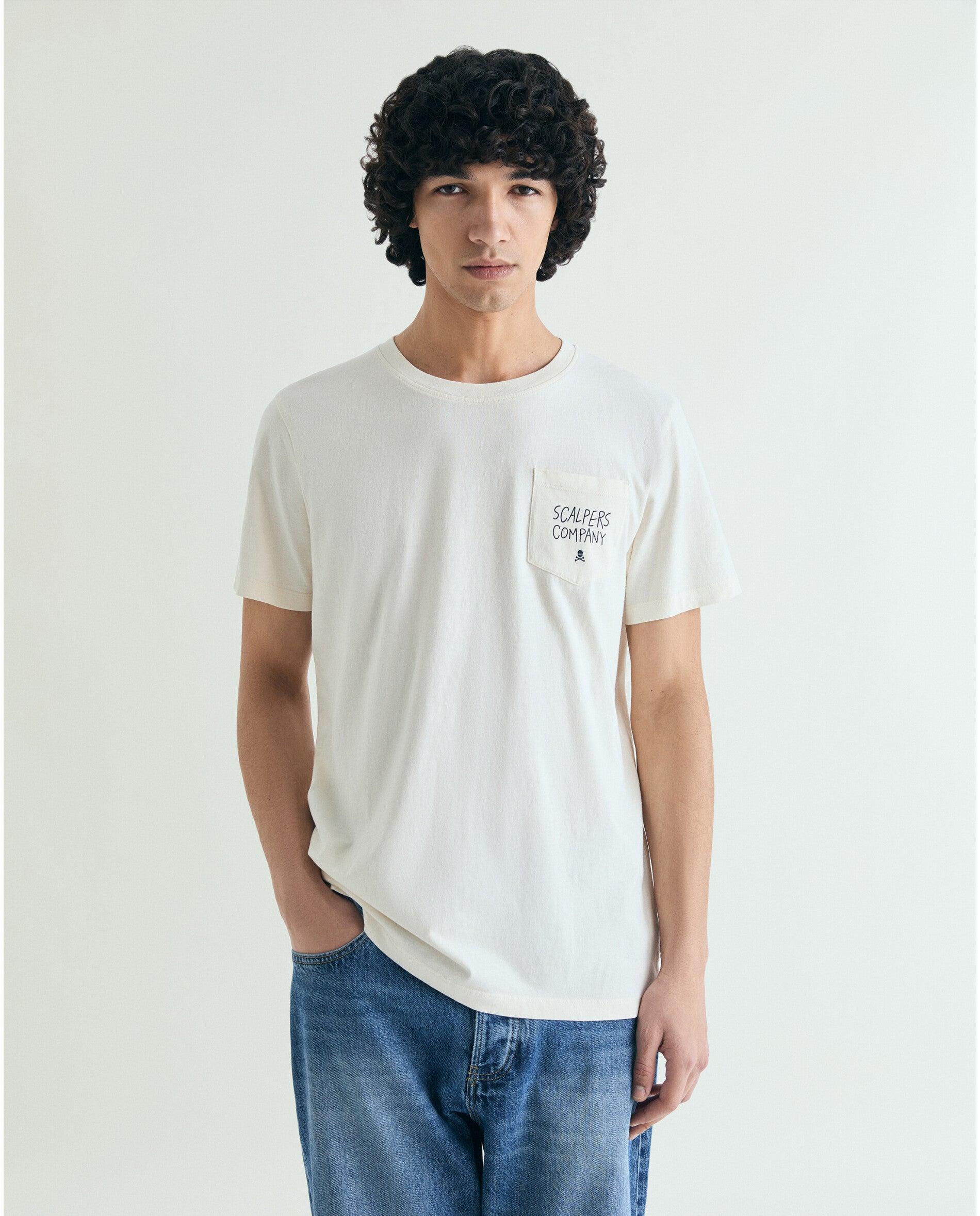 Imagem 0 de T-shirt de Manga Curta com Texto Posterior