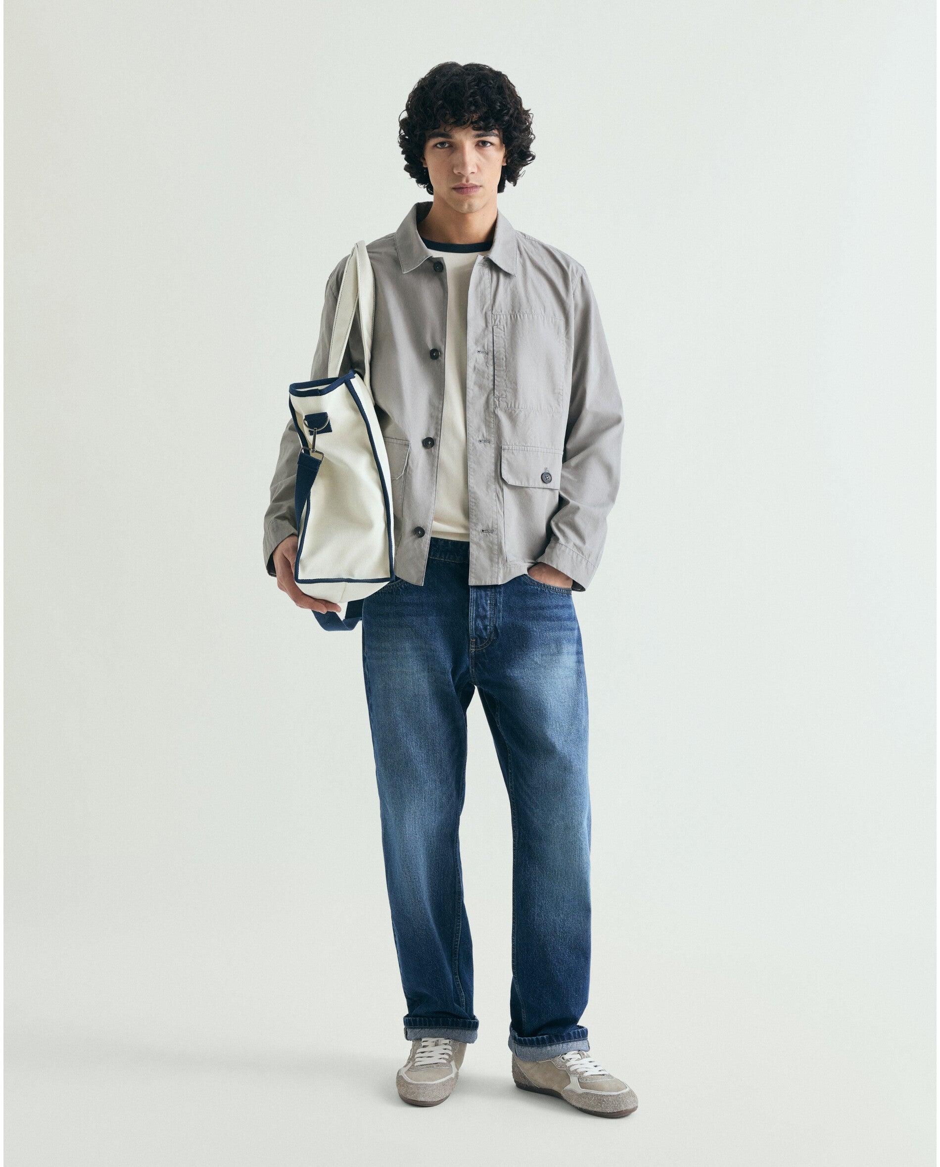 Imagem 0 de Sobrecamisa com Bolsos e Fecho de Botões
