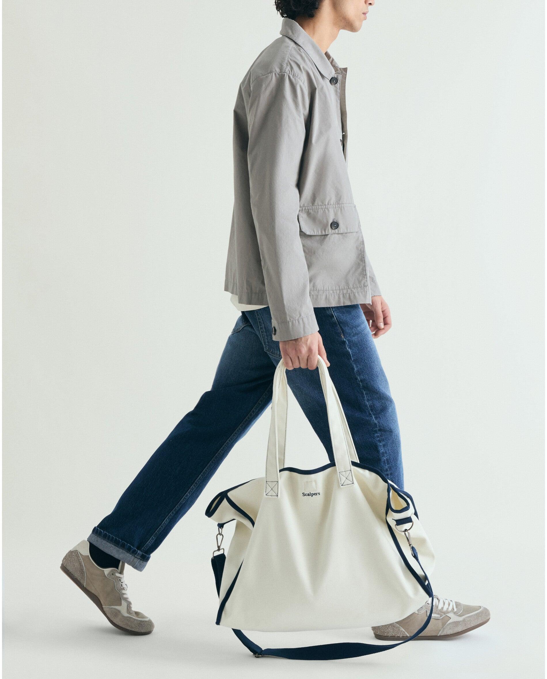 Sobrecamisa com Bolsos e Fecho de Botões Cinzento-5