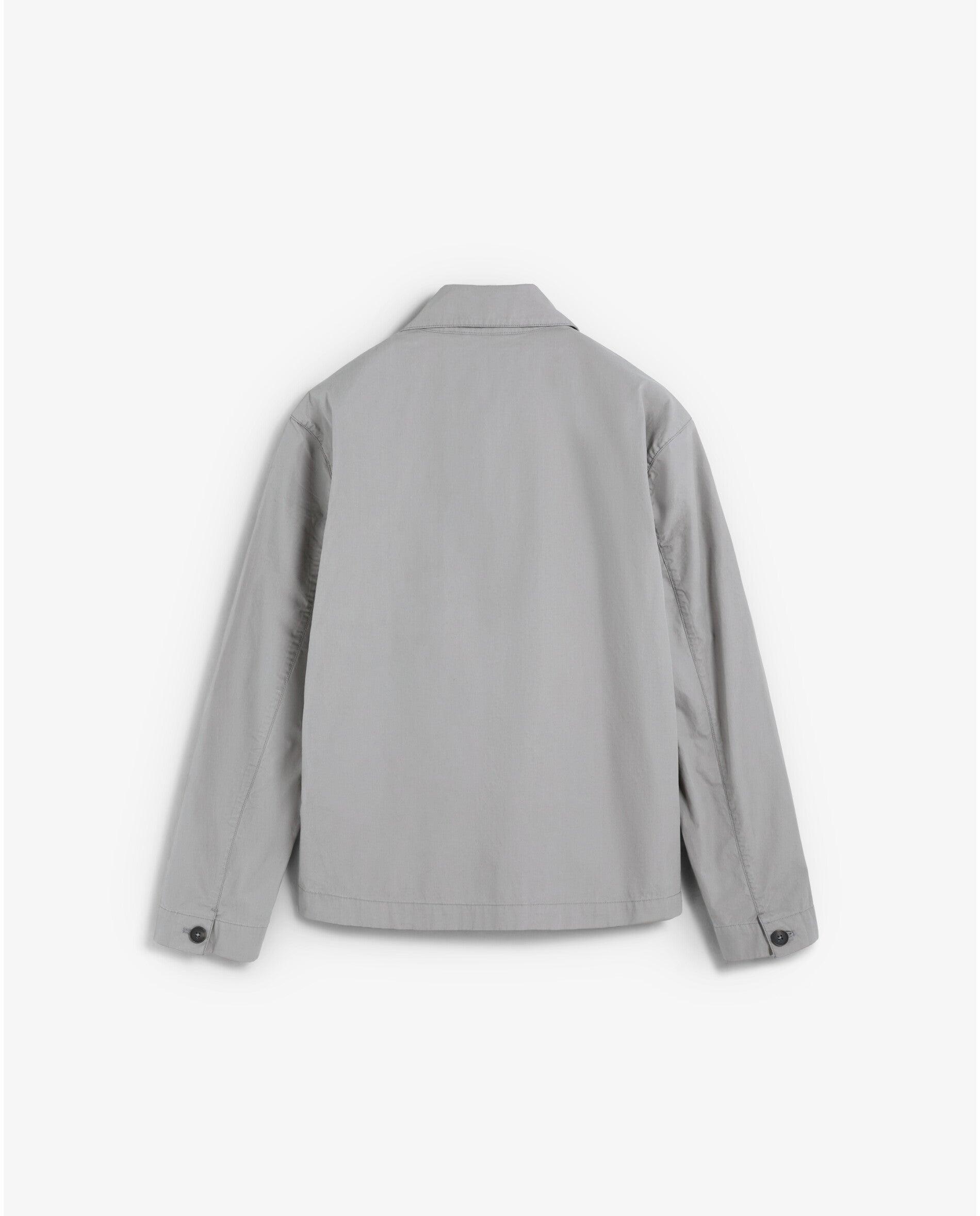 Sobrecamisa com Bolsos e Fecho de Botões Cinzento-8
