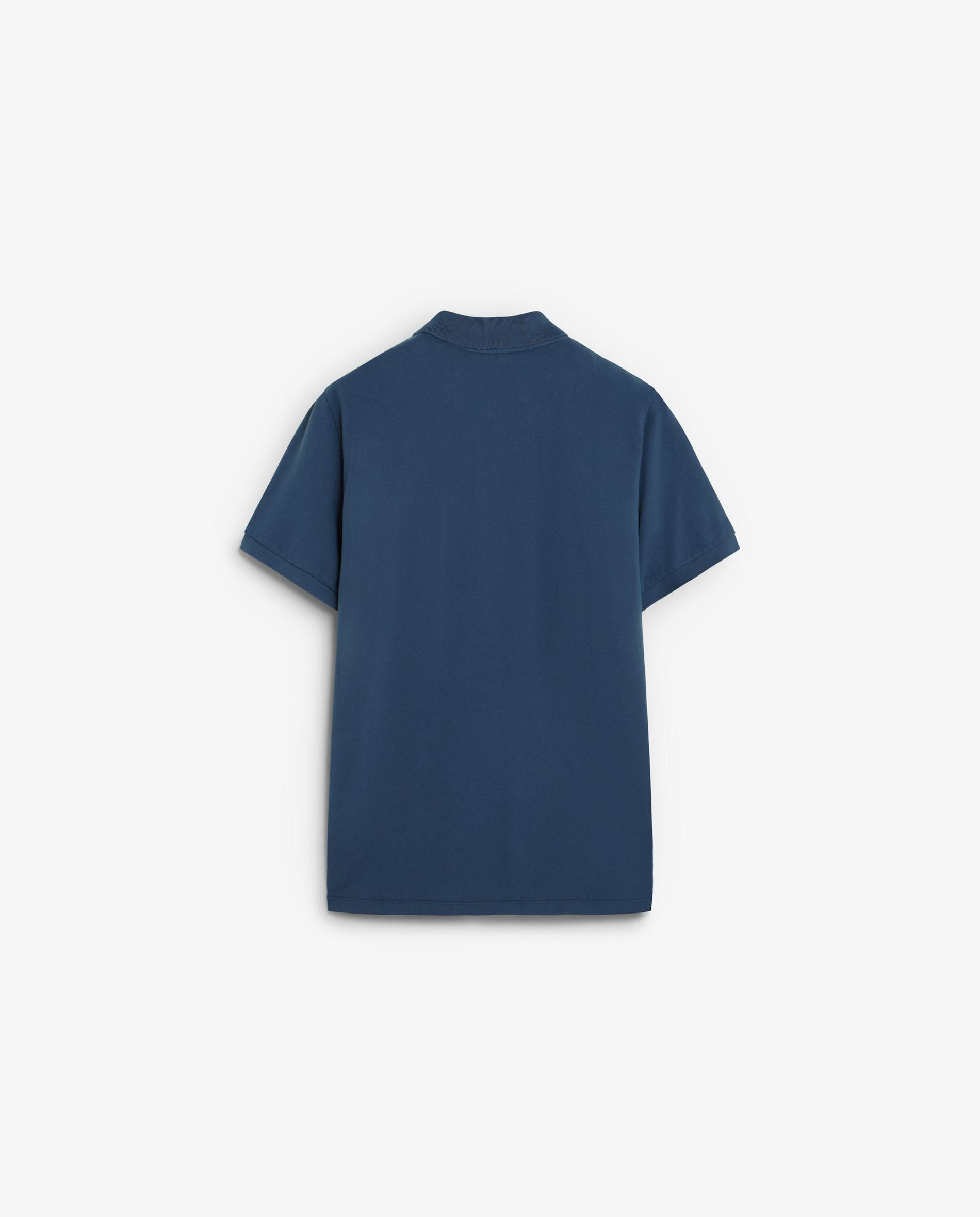 Polo de Manga Curta em Piqué Regular Fit Navy-6