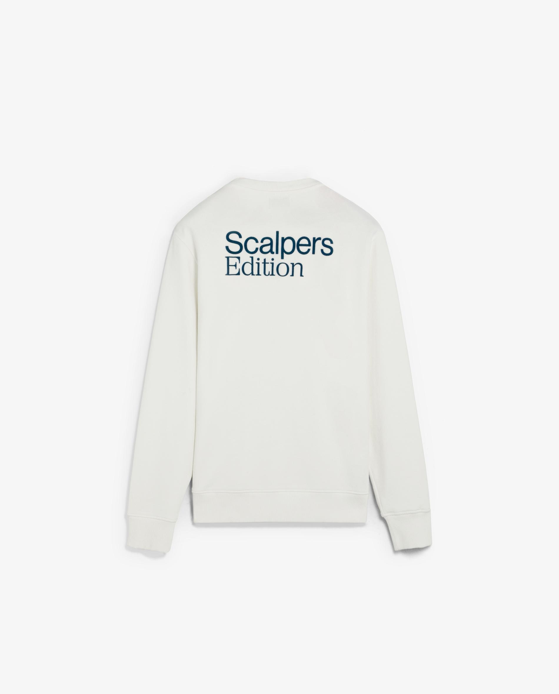 Sweatshirt sem Capuz com Logo Posterior Branco-6