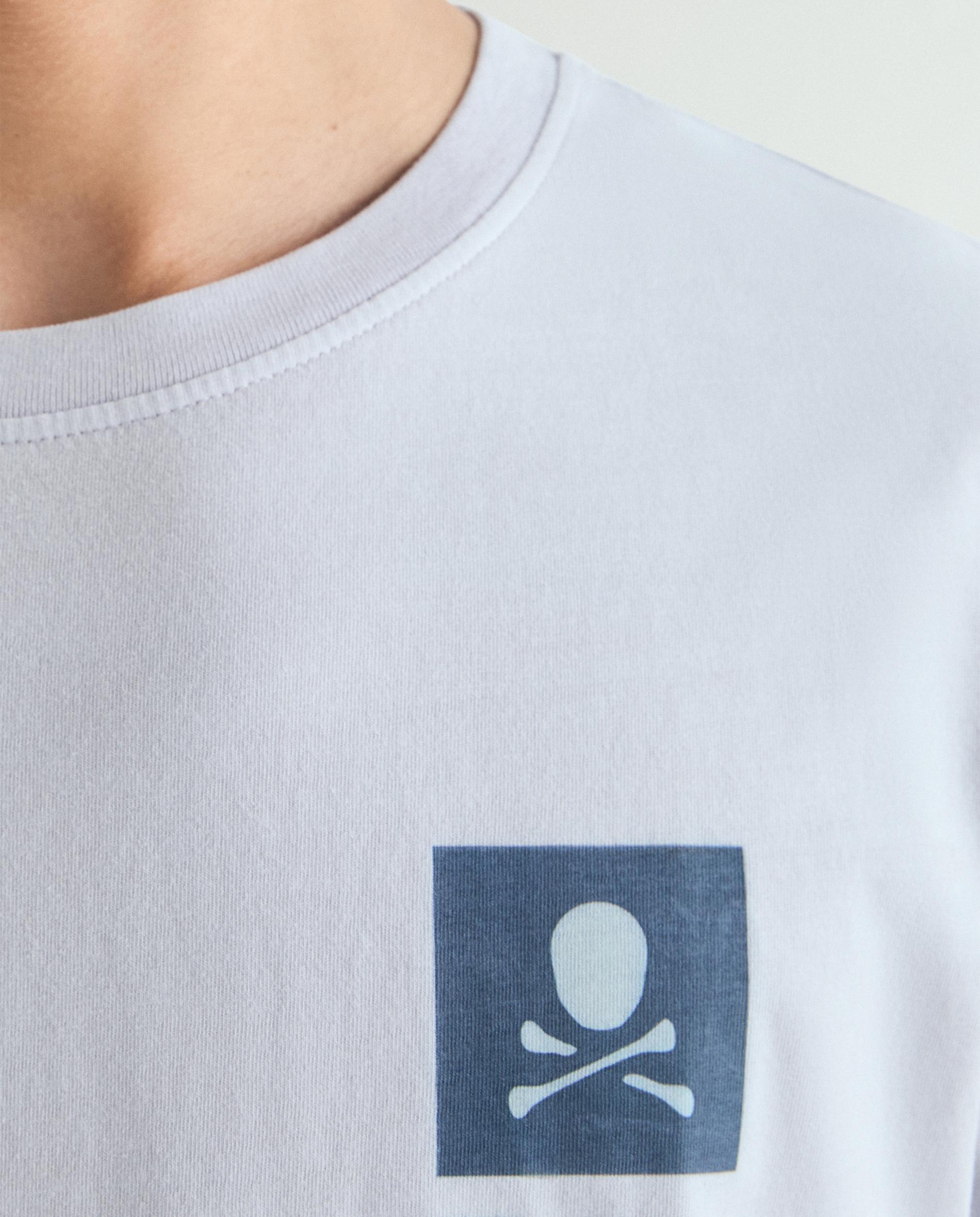 T-shirt de Manga Curta com Print Posterior e no Peito Malva-4