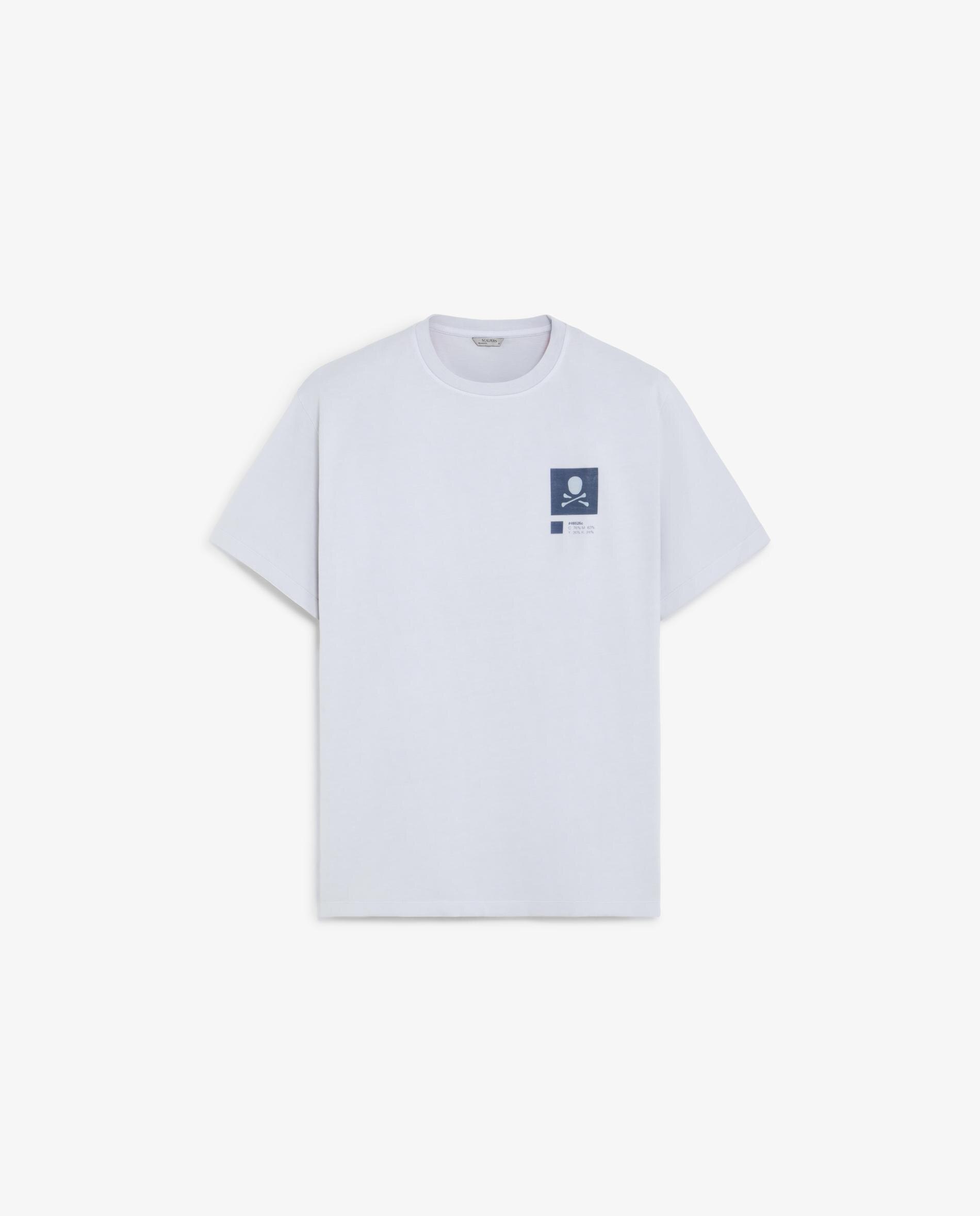 T-shirt de Manga Curta com Print Posterior e no Peito Malva-5