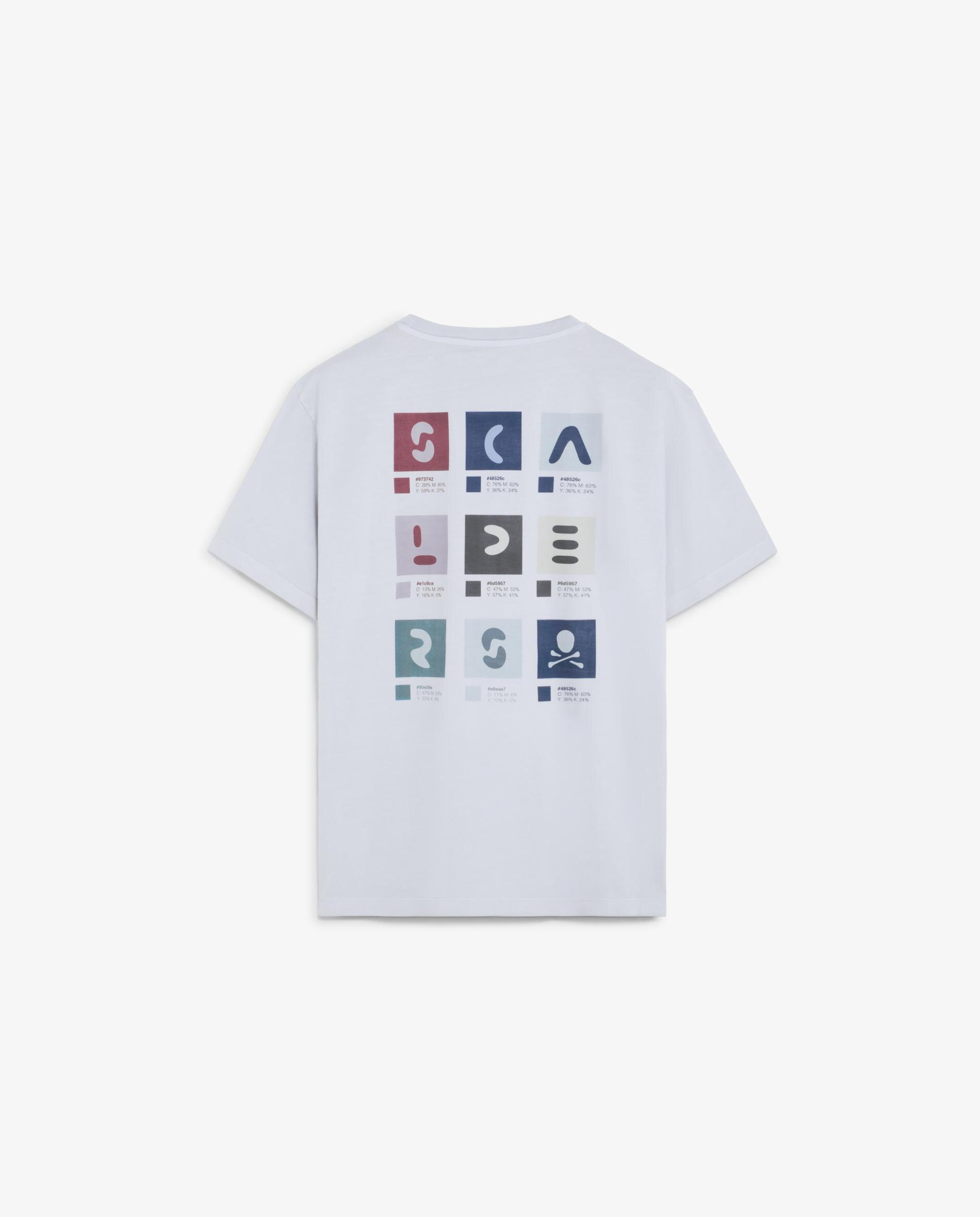 T-shirt de Manga Curta com Print Posterior e no Peito Malva-6