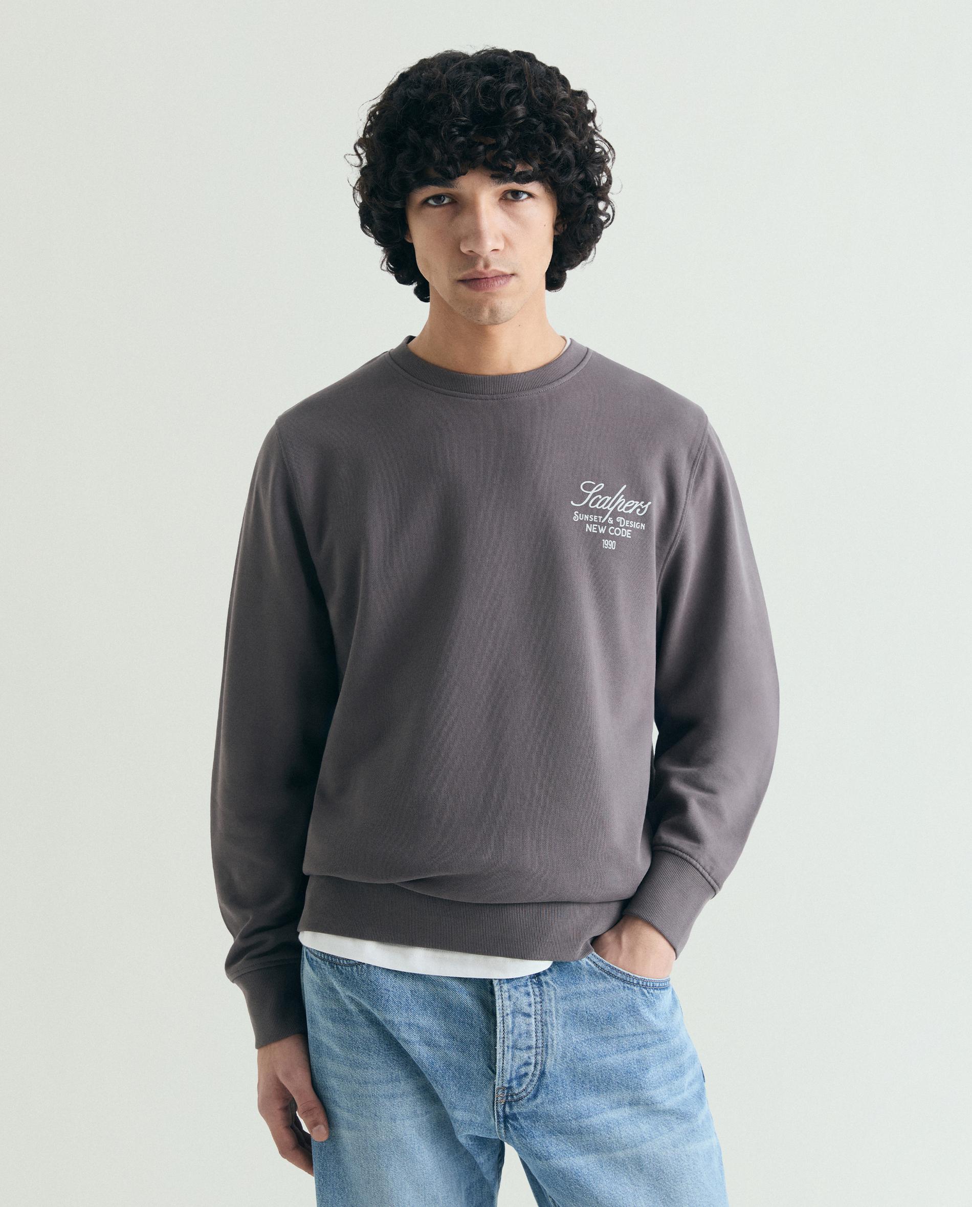 Imagem 0 de Sweatshirt com Gola Redonda e Print Posterior