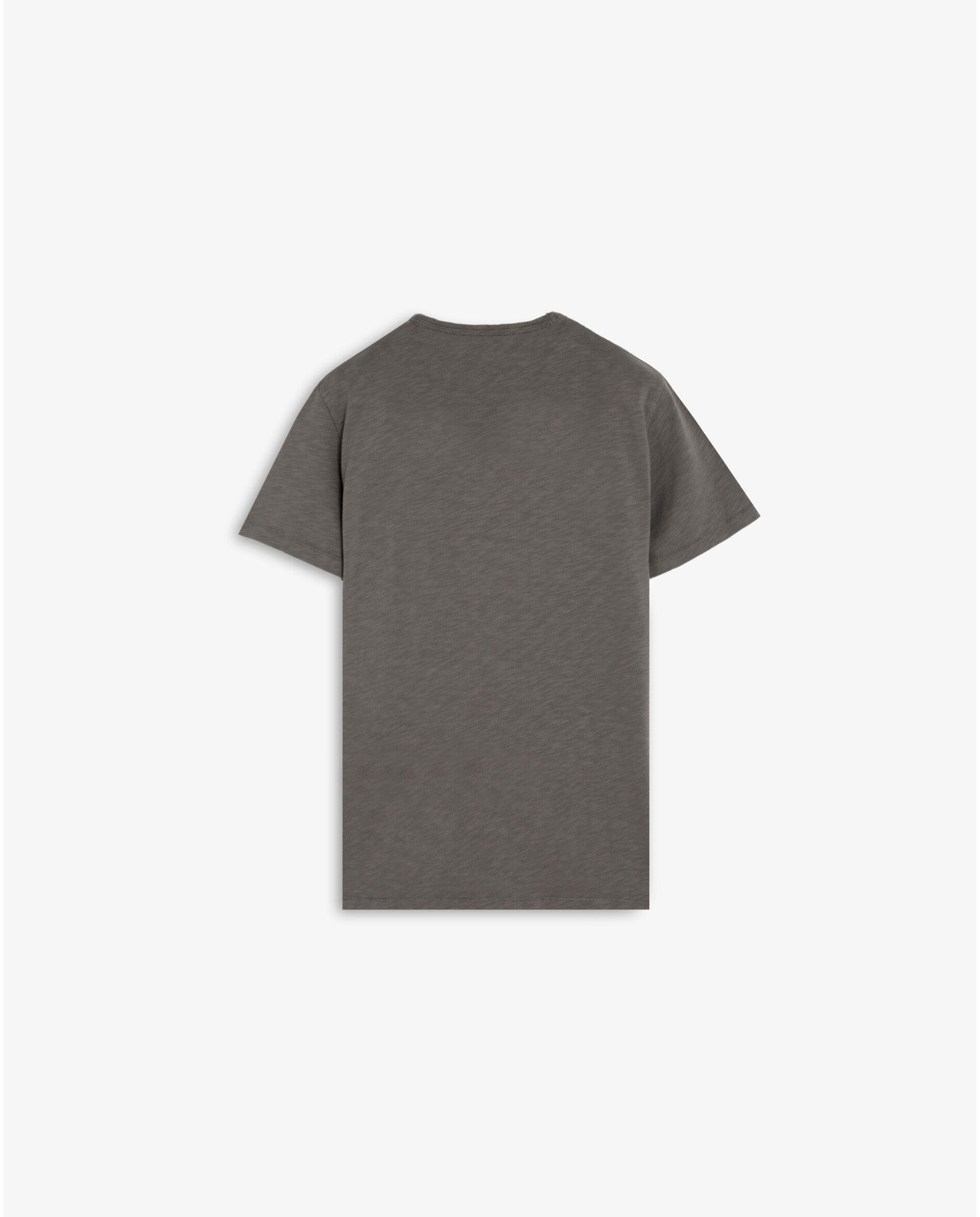 T-shirt de Manga Curta Regular Fit Efeito Lavagem Antracite-5
