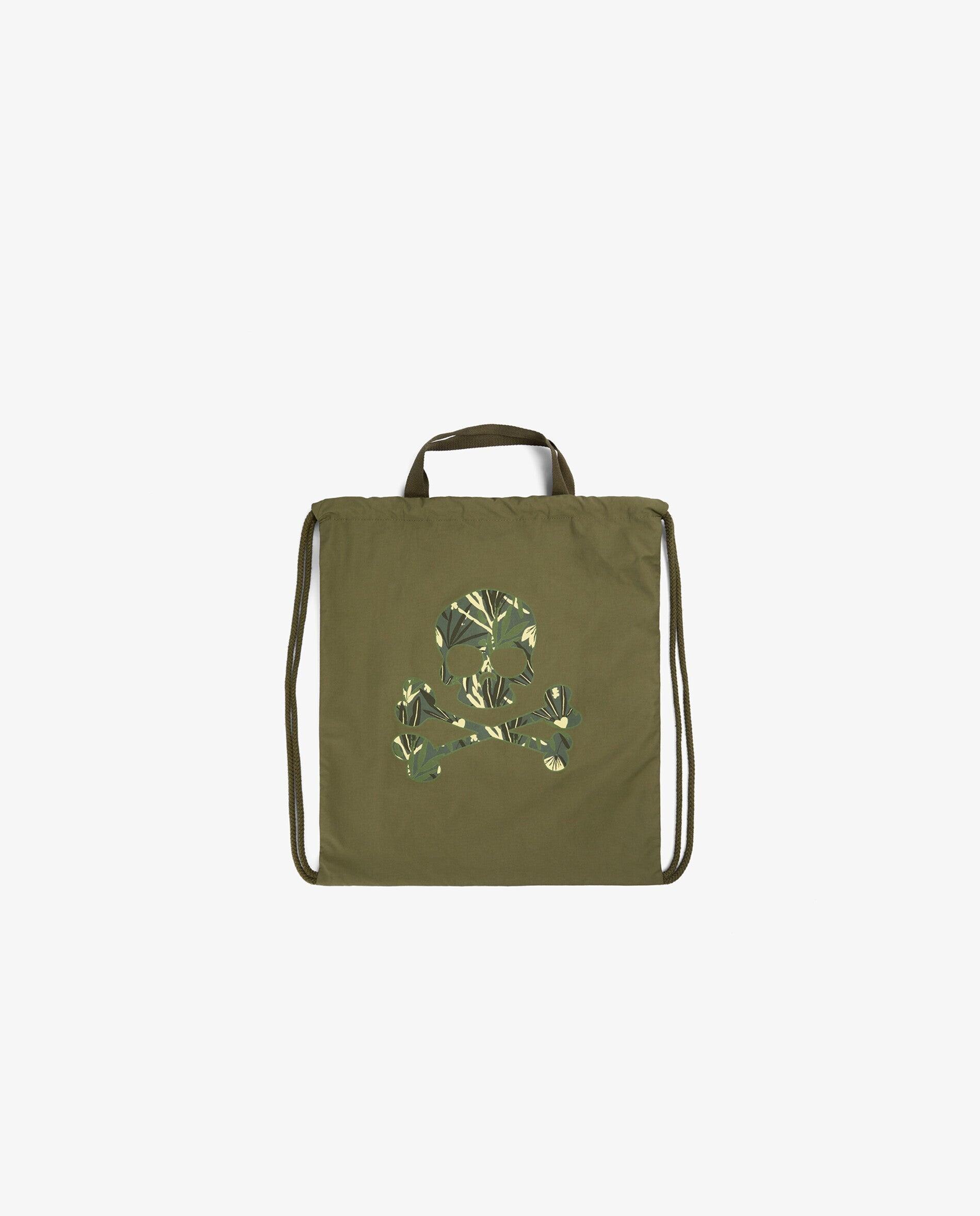 Mochila Infantil de Cordas com Bolso Interior Scalpers Caqui-4