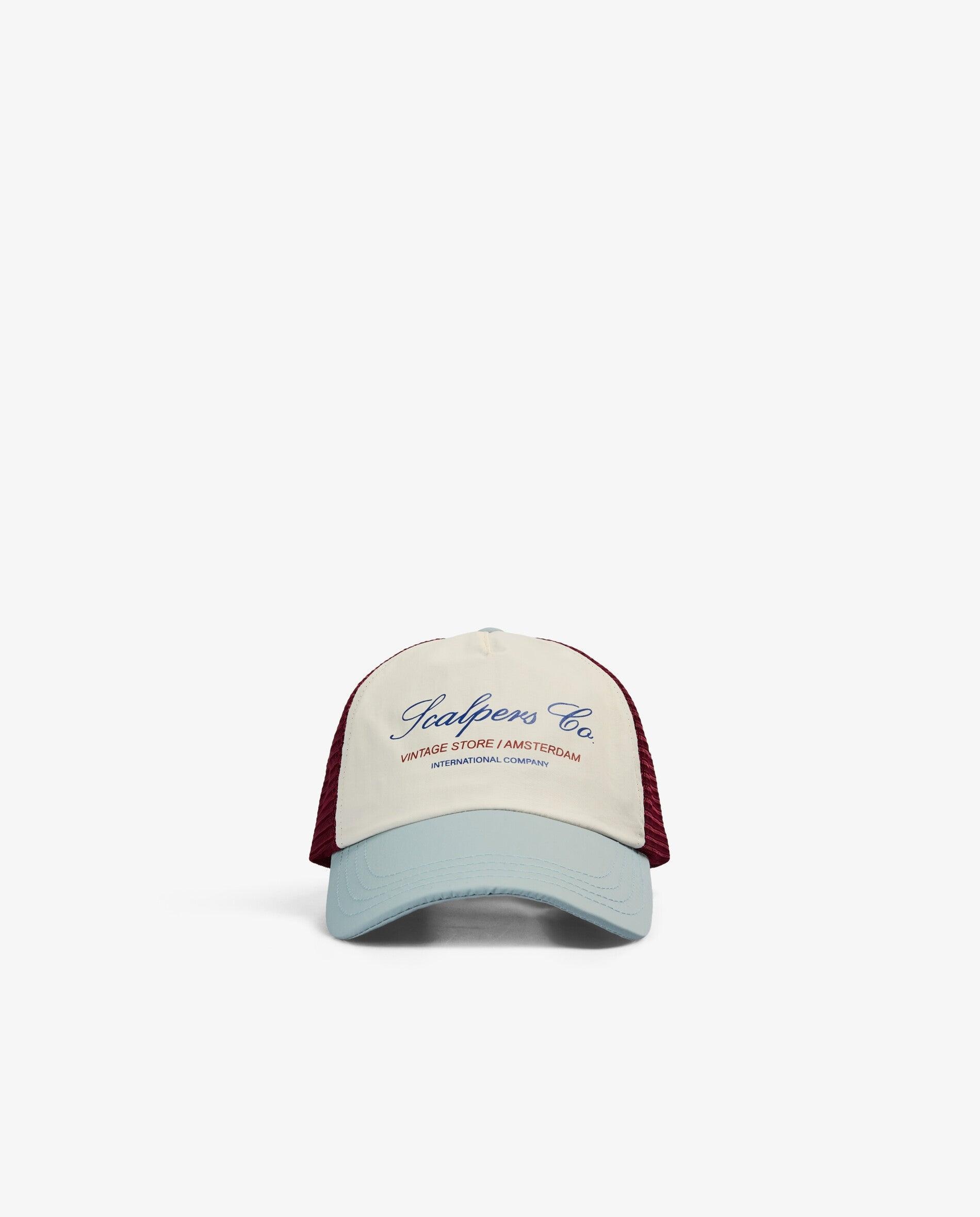 Boné Trucker Ajustável com Logo Print Azul-acinzentado-2