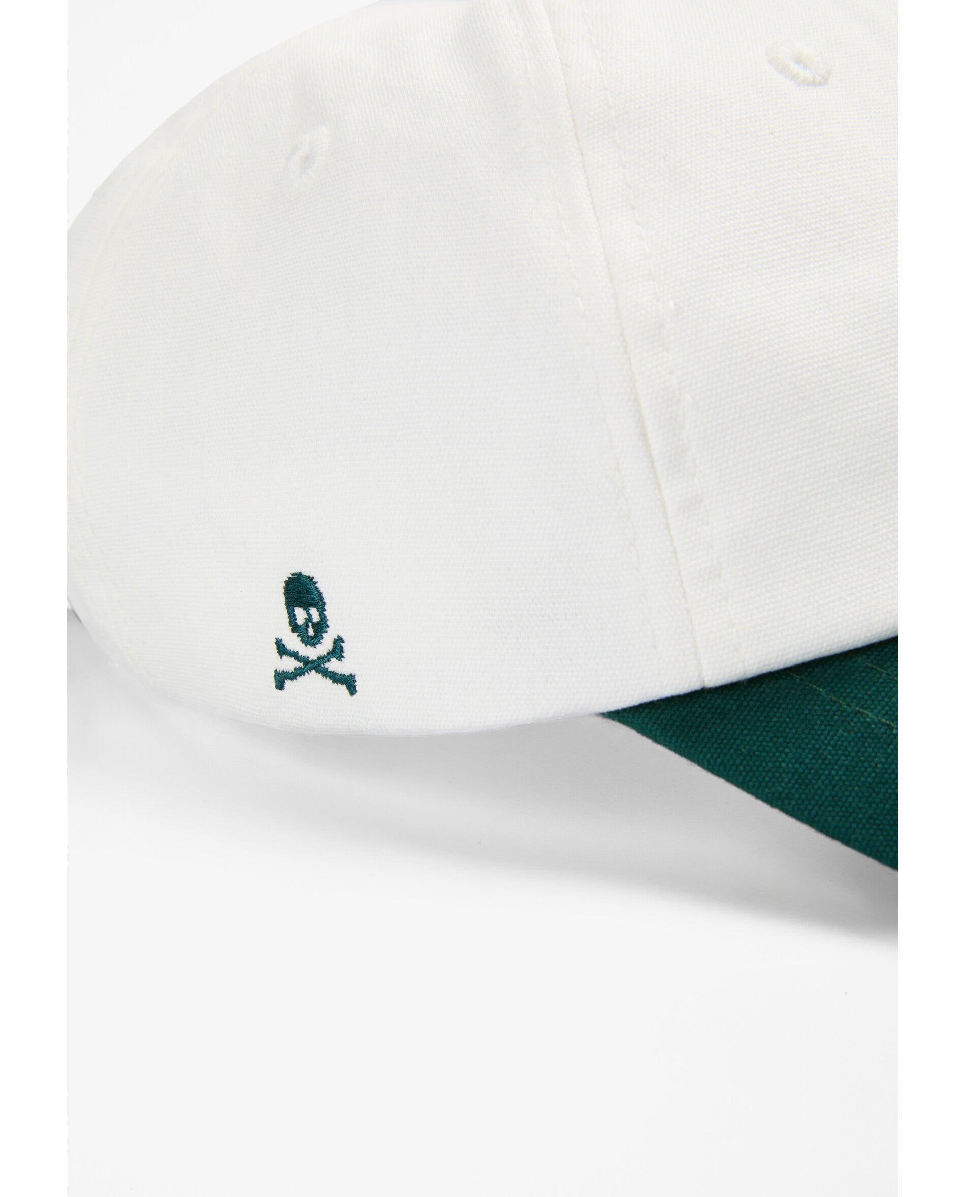 Boné Baseball Ajustável com Aba em Contraste Verde-escuro-5
