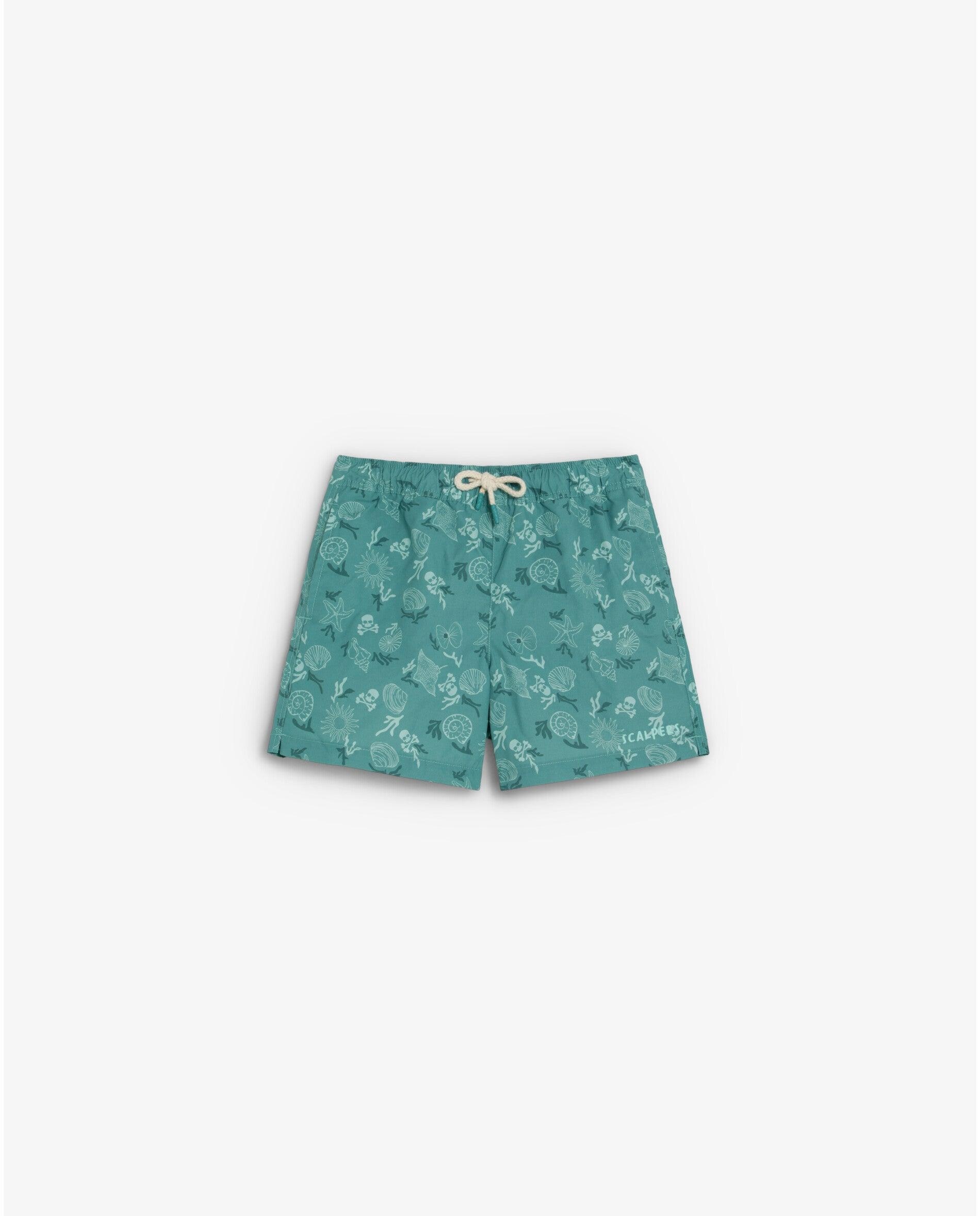 Imagem 0 de Fato de Banho Bermuda Infantil Estampado com Bolso Posterior