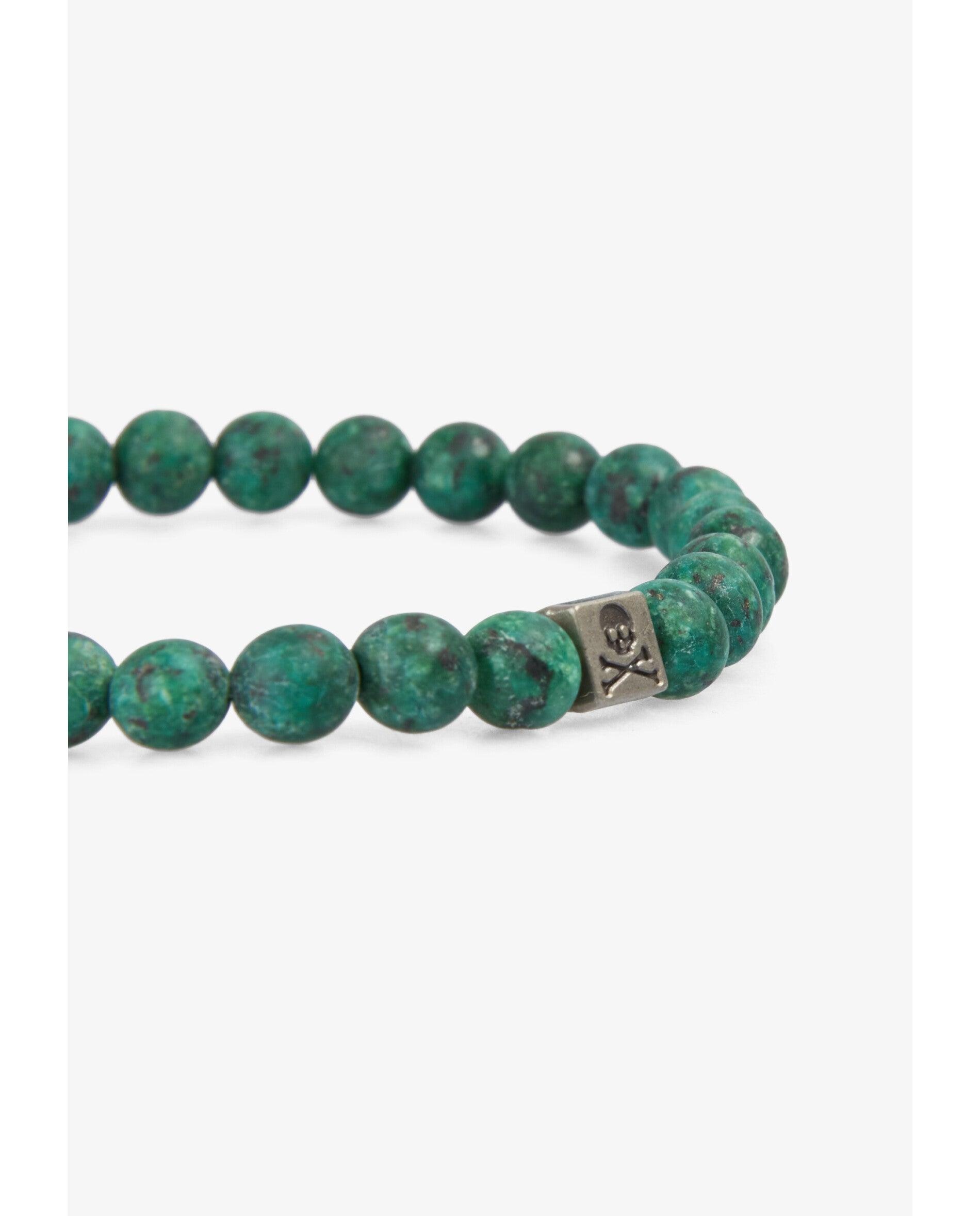 Pulseira Elástica de Pedra Natural Verde-3