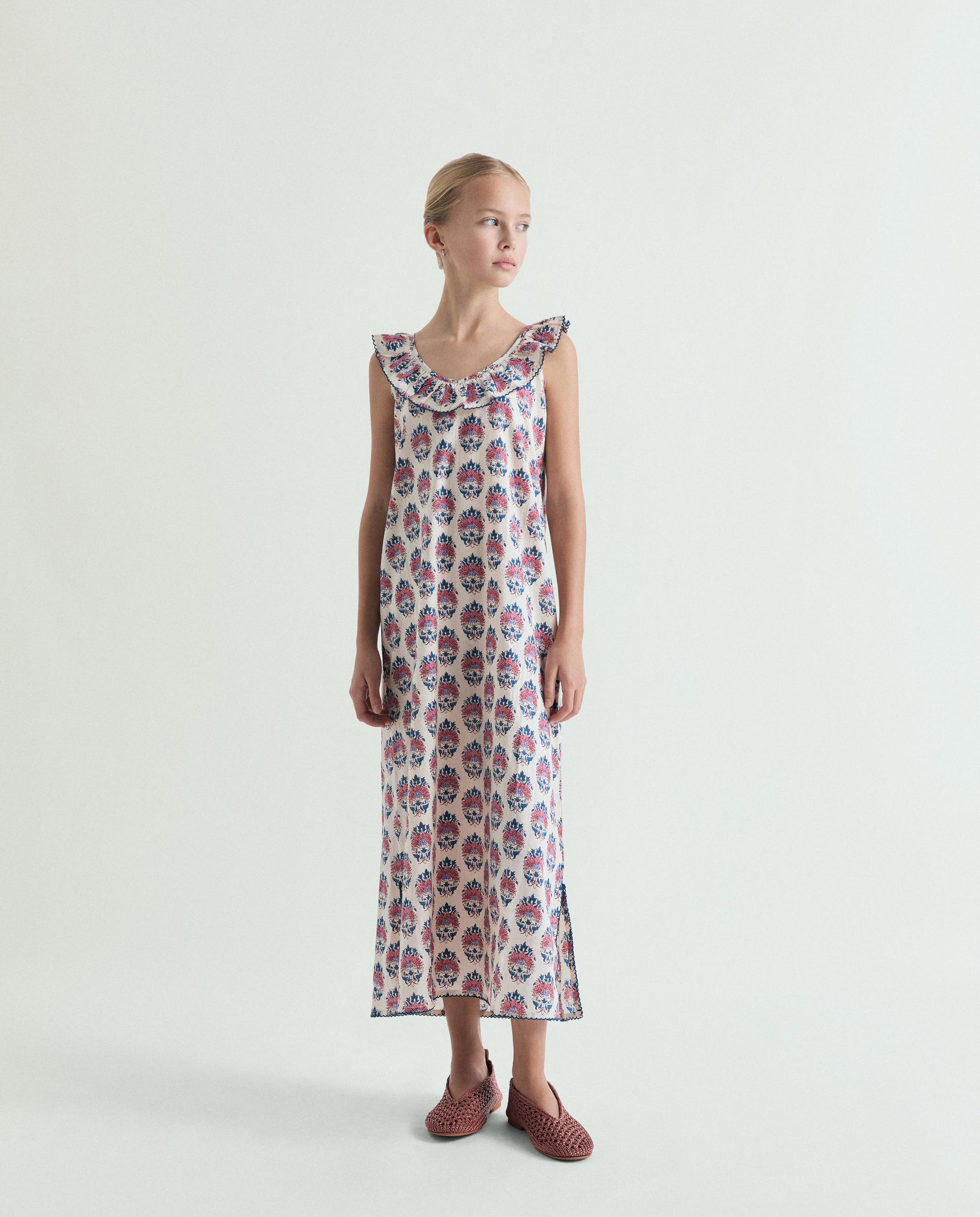Vestido Infantil Estampado com Folho no Decote Scalpers Multicolor-1