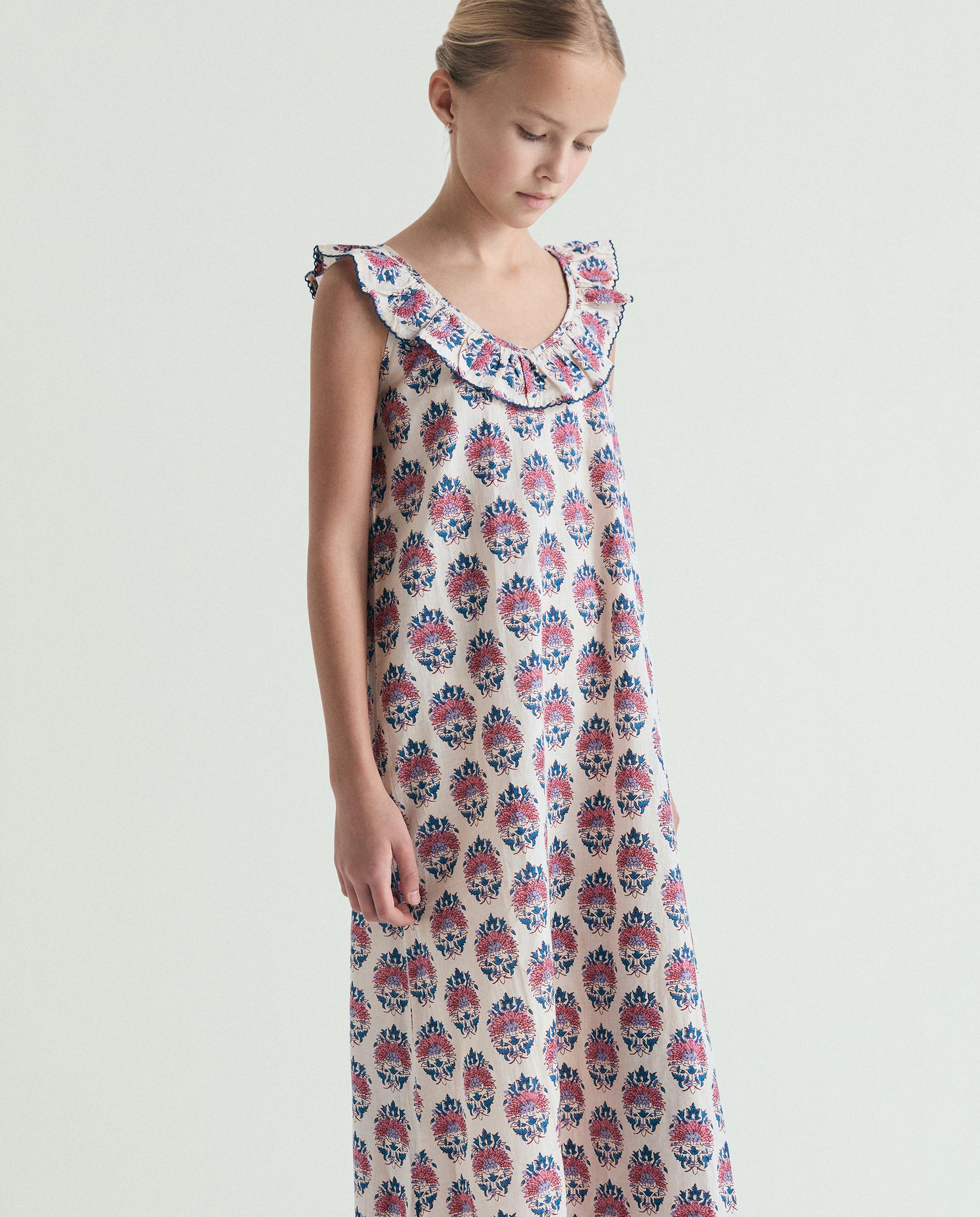 Vestido Infantil Estampado com Folho no Decote Scalpers Multicolor-2