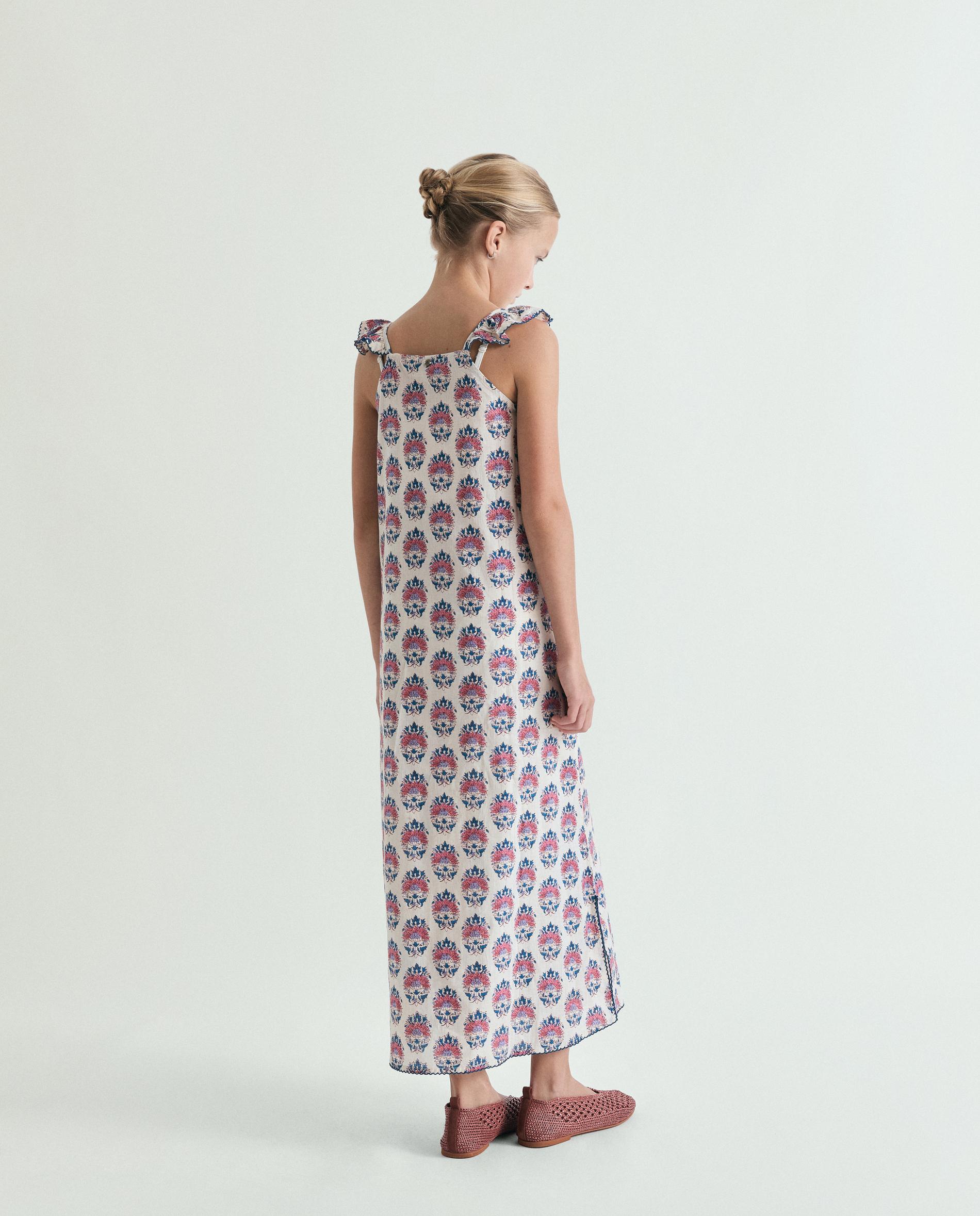 Vestido Infantil Estampado com Folho no Decote Scalpers Multicolor-3