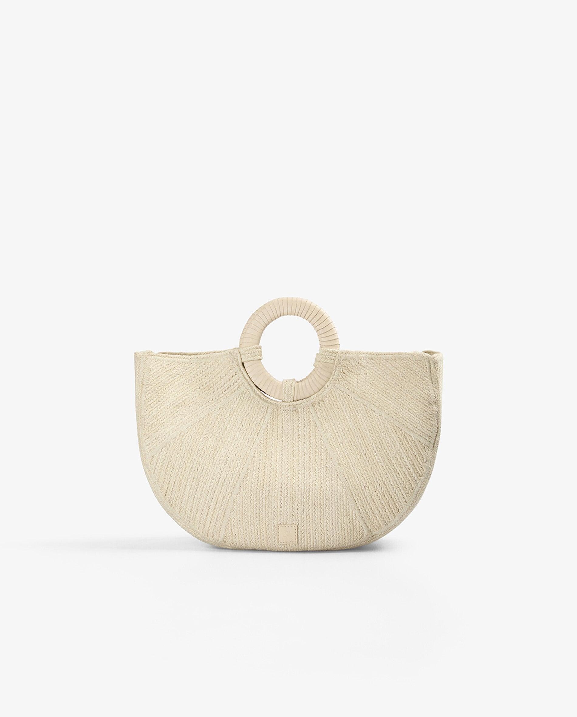 Imagem 0 de Mala de Mão de Juta Semicircular