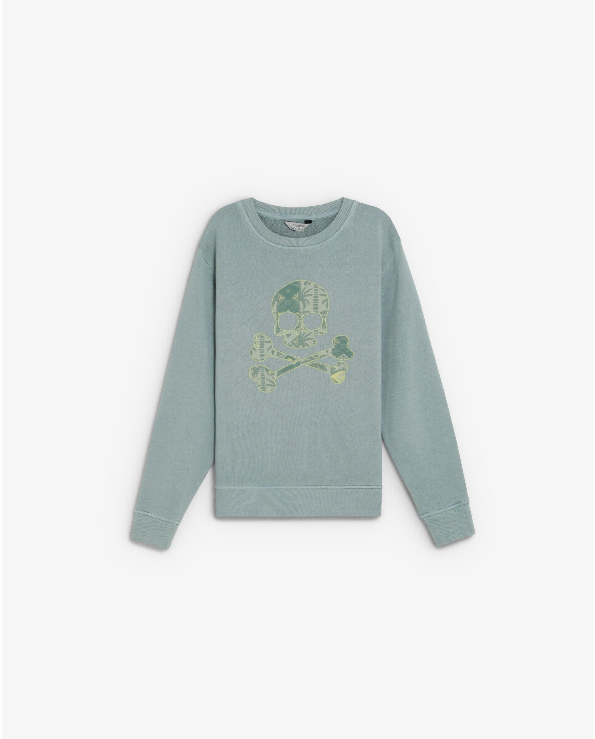 Imagem 0 de Sweat Infantil com Gola Redonda e Caveira Frontal