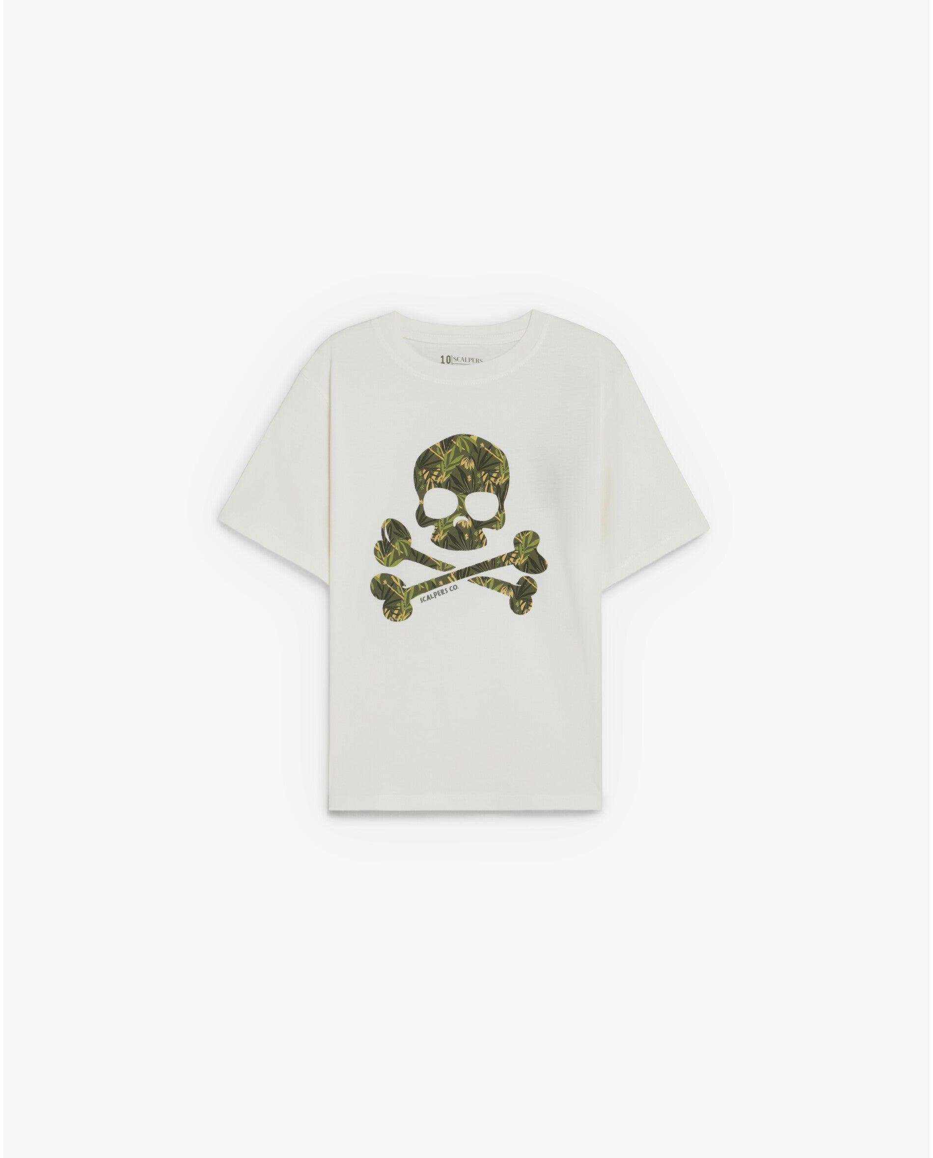 Imagem 0 de T-shirt Infantil de Manga Curta com Caveira Frontal