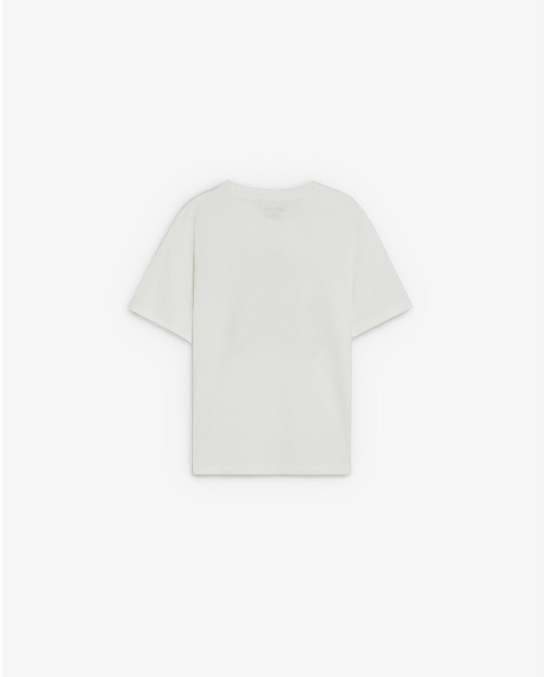 T-shirt Infantil de Manga Curta com Caveira Frontal Scalpers Branco-2