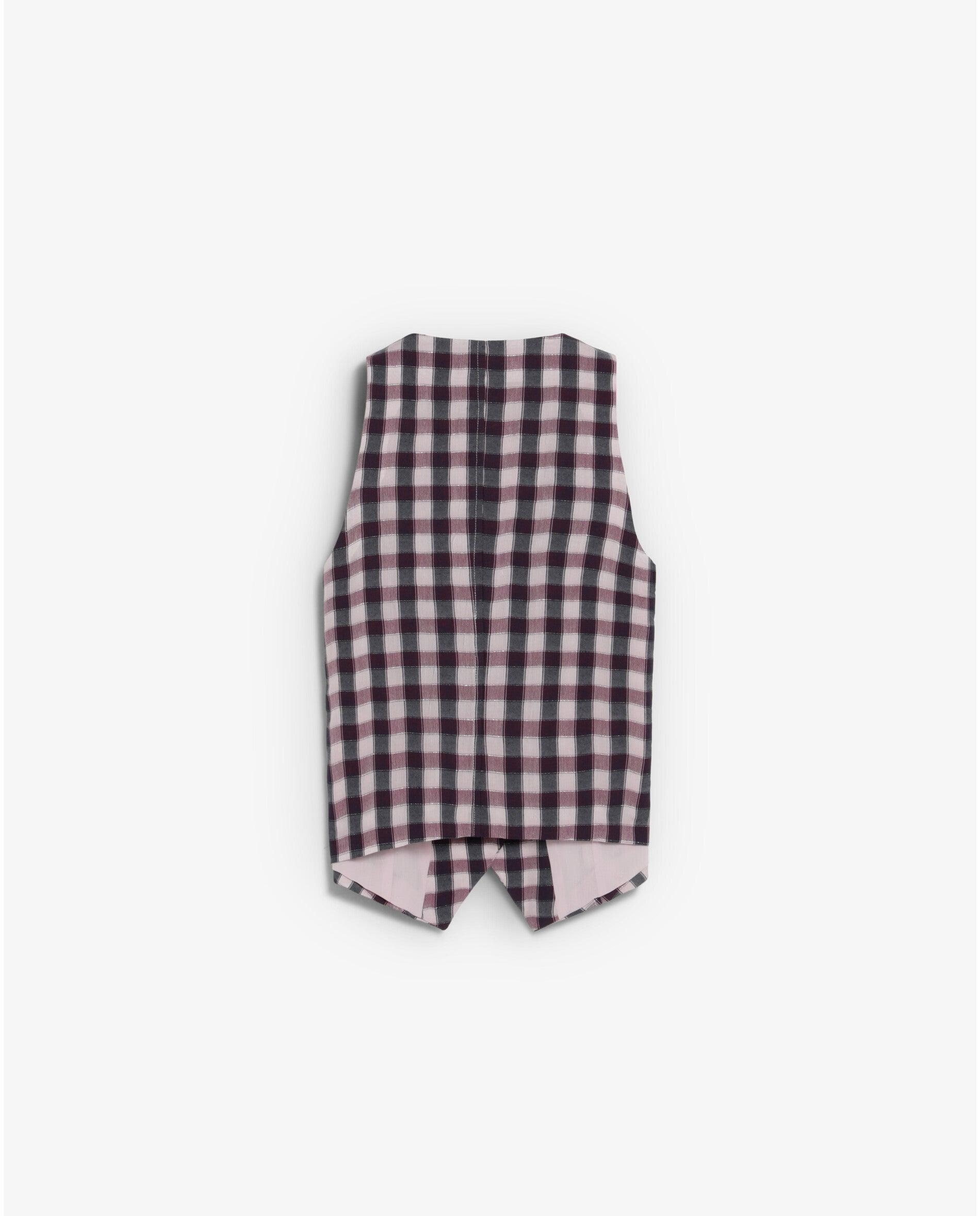 Colete Slim Fit Aos Quadrados Vichy Multicolor-7