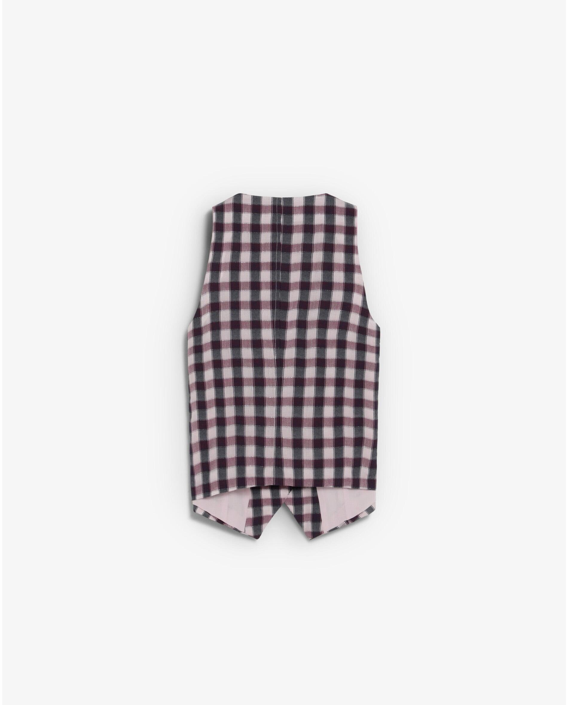 Colete Slim Fit Aos Quadrados Vichy Multicolor-7
