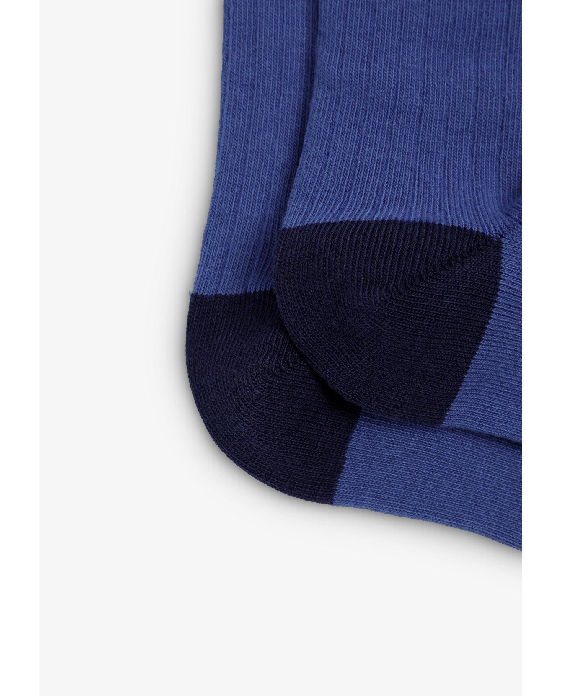 Meias Desportivas Infantil de Cano Médio Caneladas Scalpers Azul-cobalto-3
