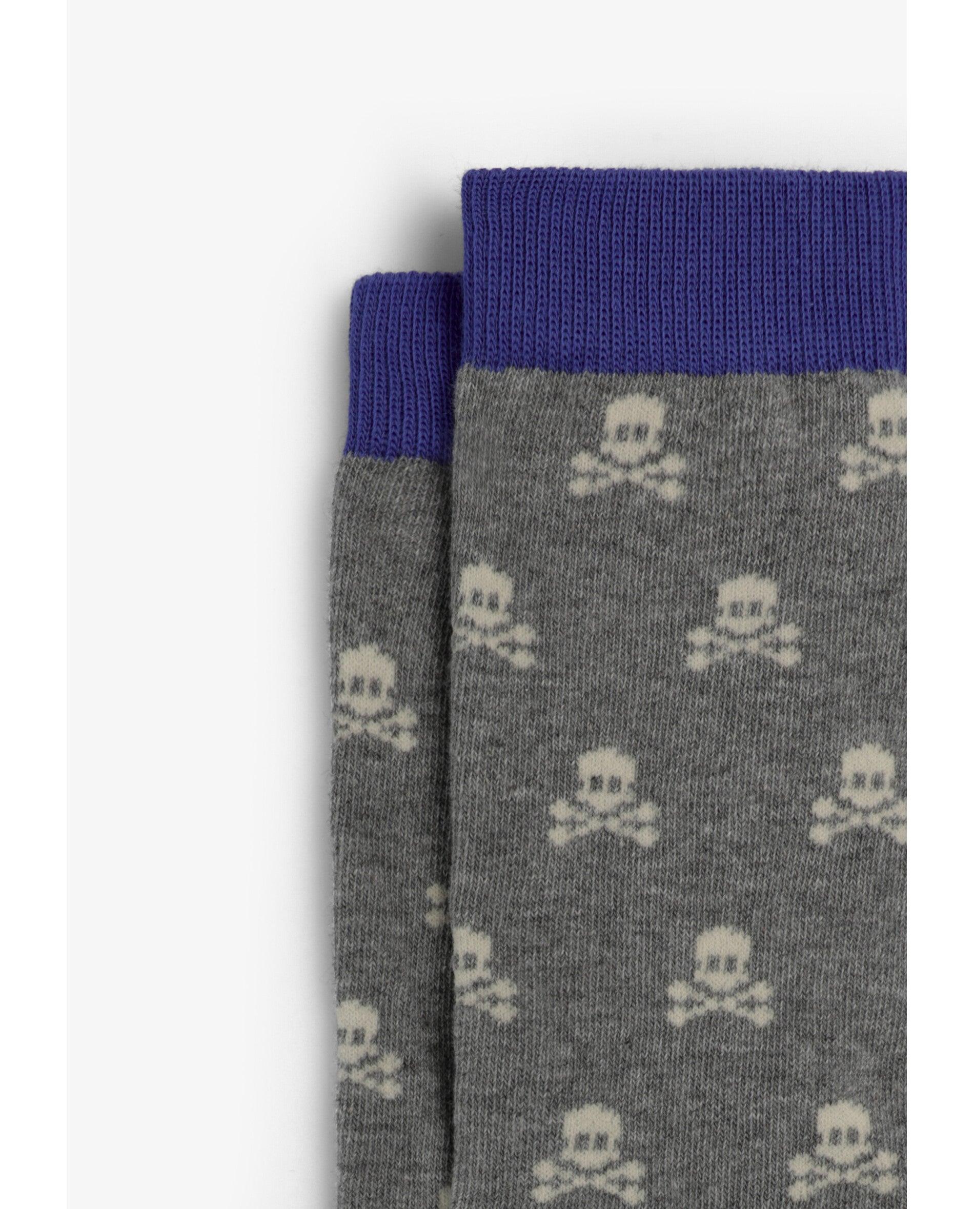 Meias Estampadas para Criança com Contrastes Scalpers Cinzento-2