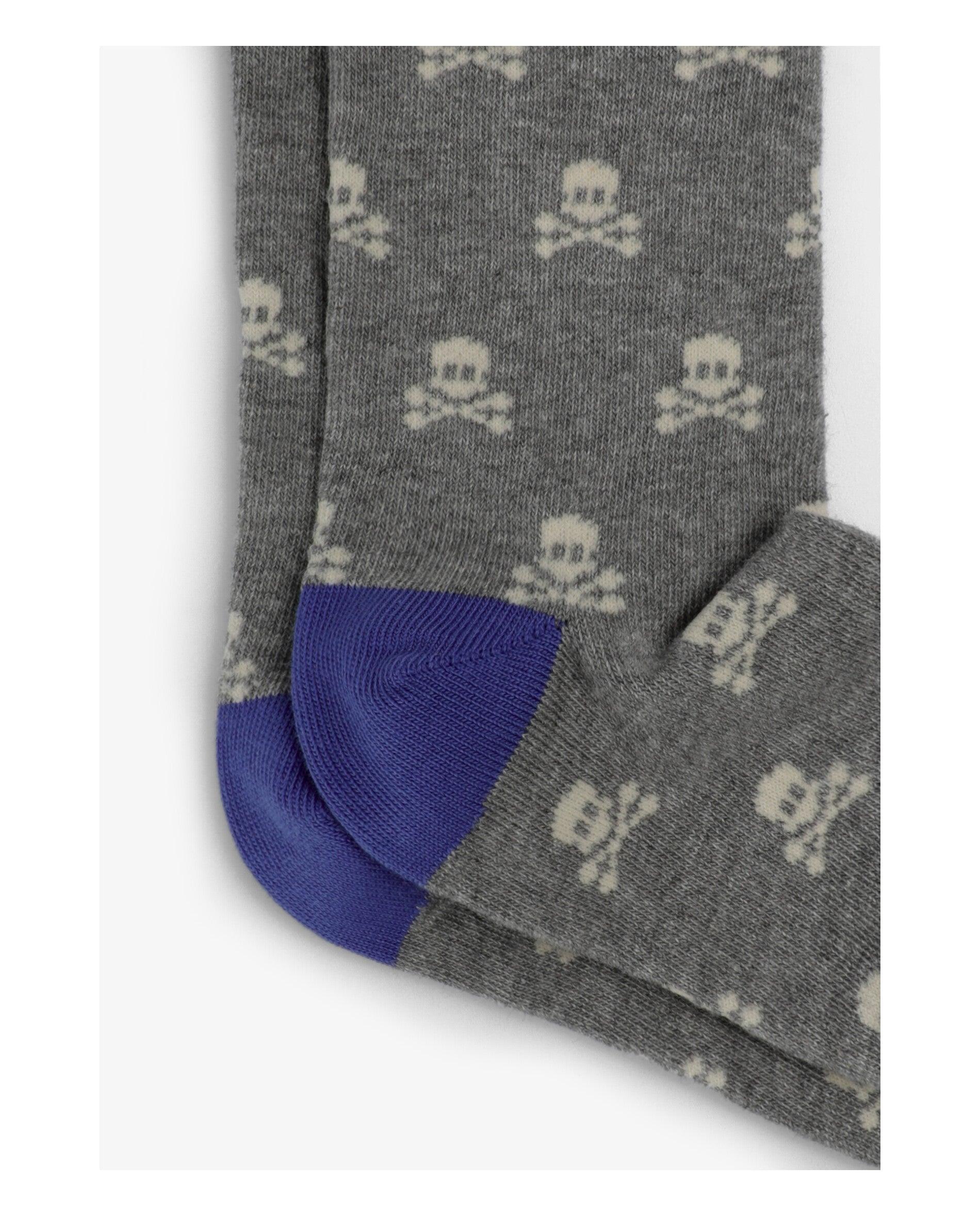 Meias Estampadas para Criança com Contrastes Scalpers Cinzento-3