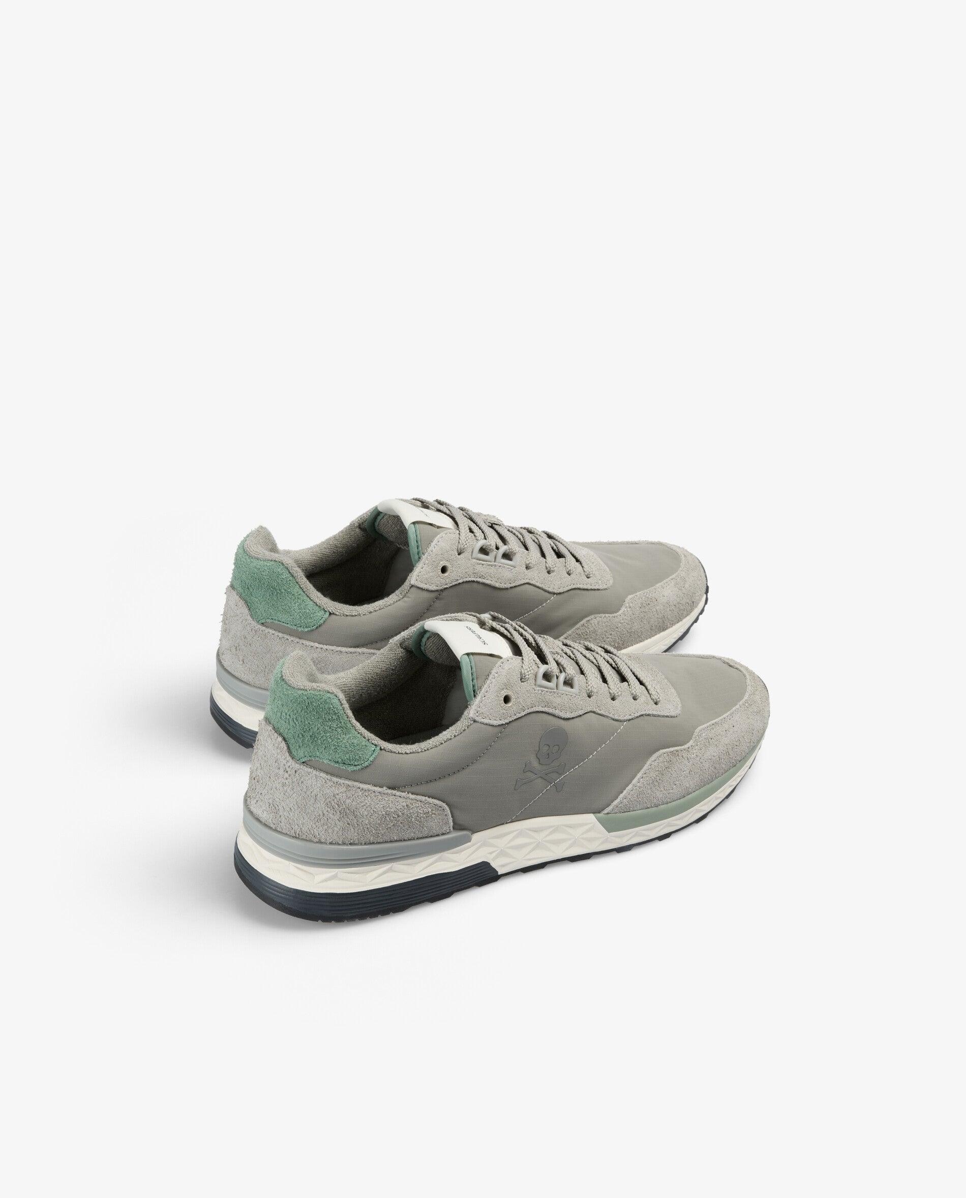 Desportivas Combinadas com Atacadores Cinzento/Verde-3