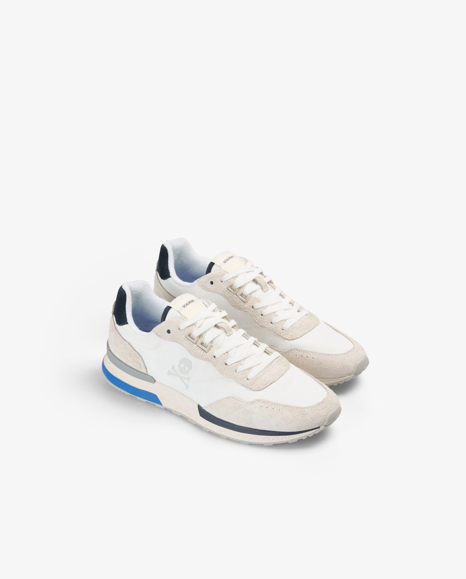 Desportivas Combinadas com Atacadores Branco / Azul-2