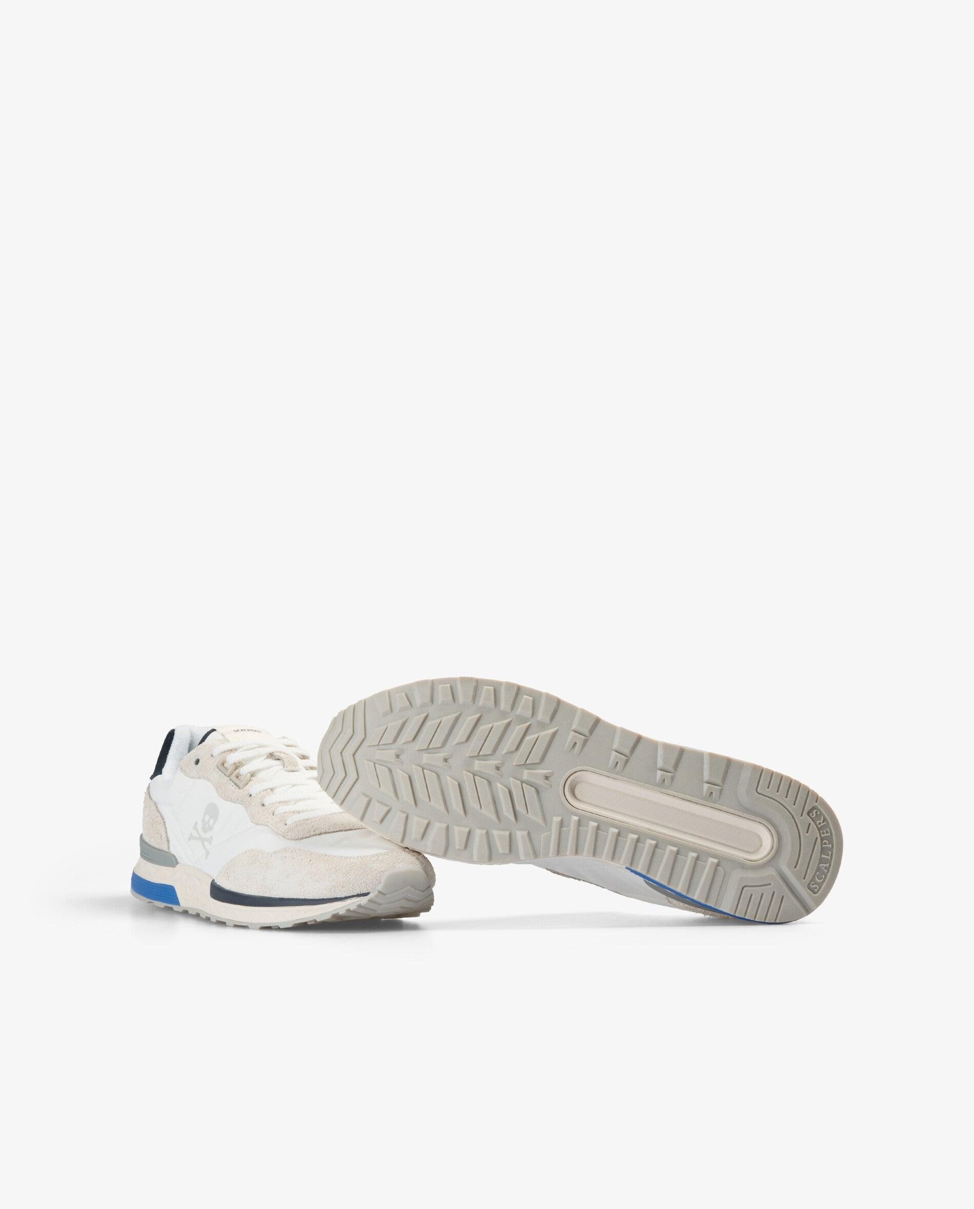 Desportivas Combinadas com Atacadores Branco / Azul-4