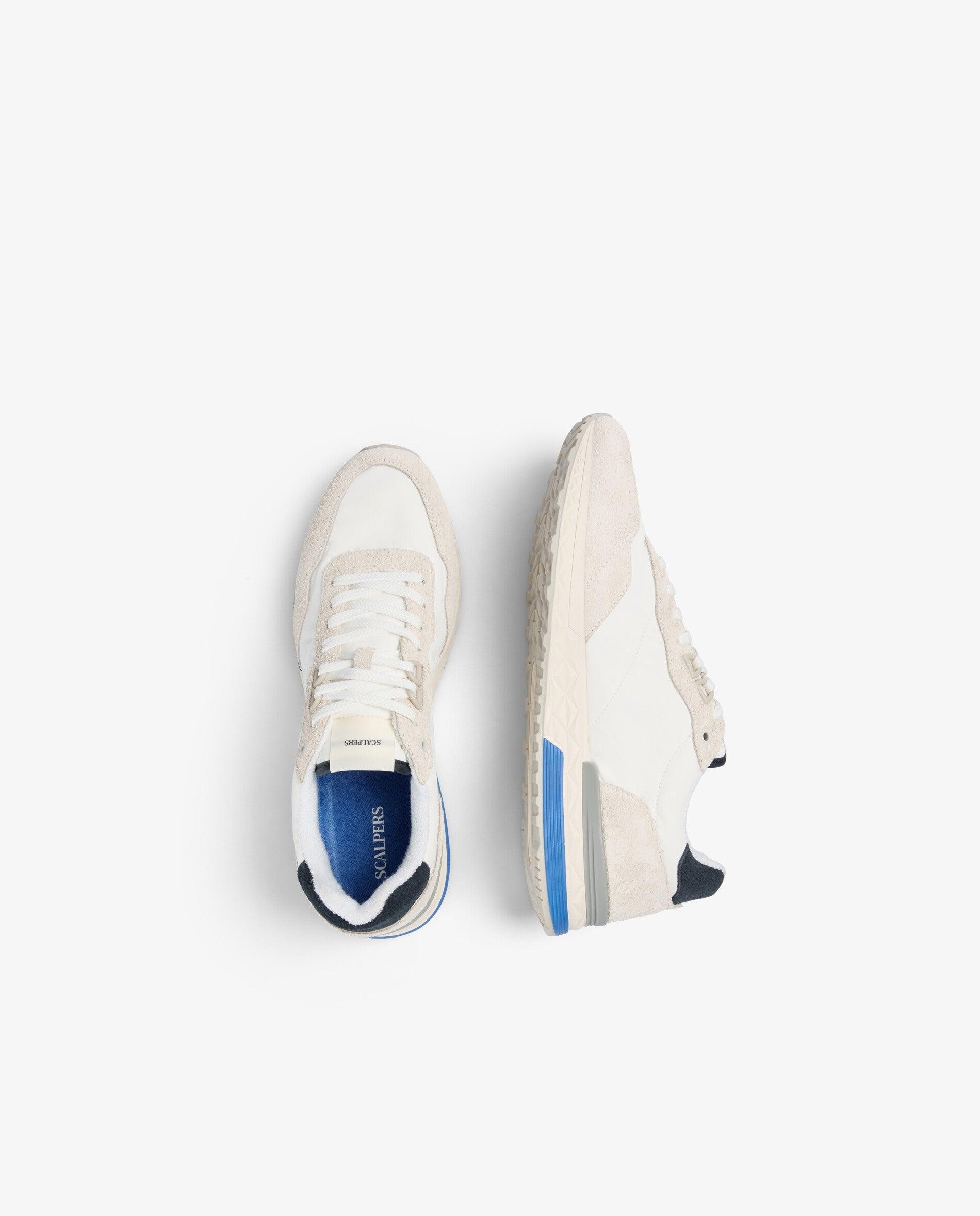 Desportivas Combinadas com Atacadores Branco / Azul-8