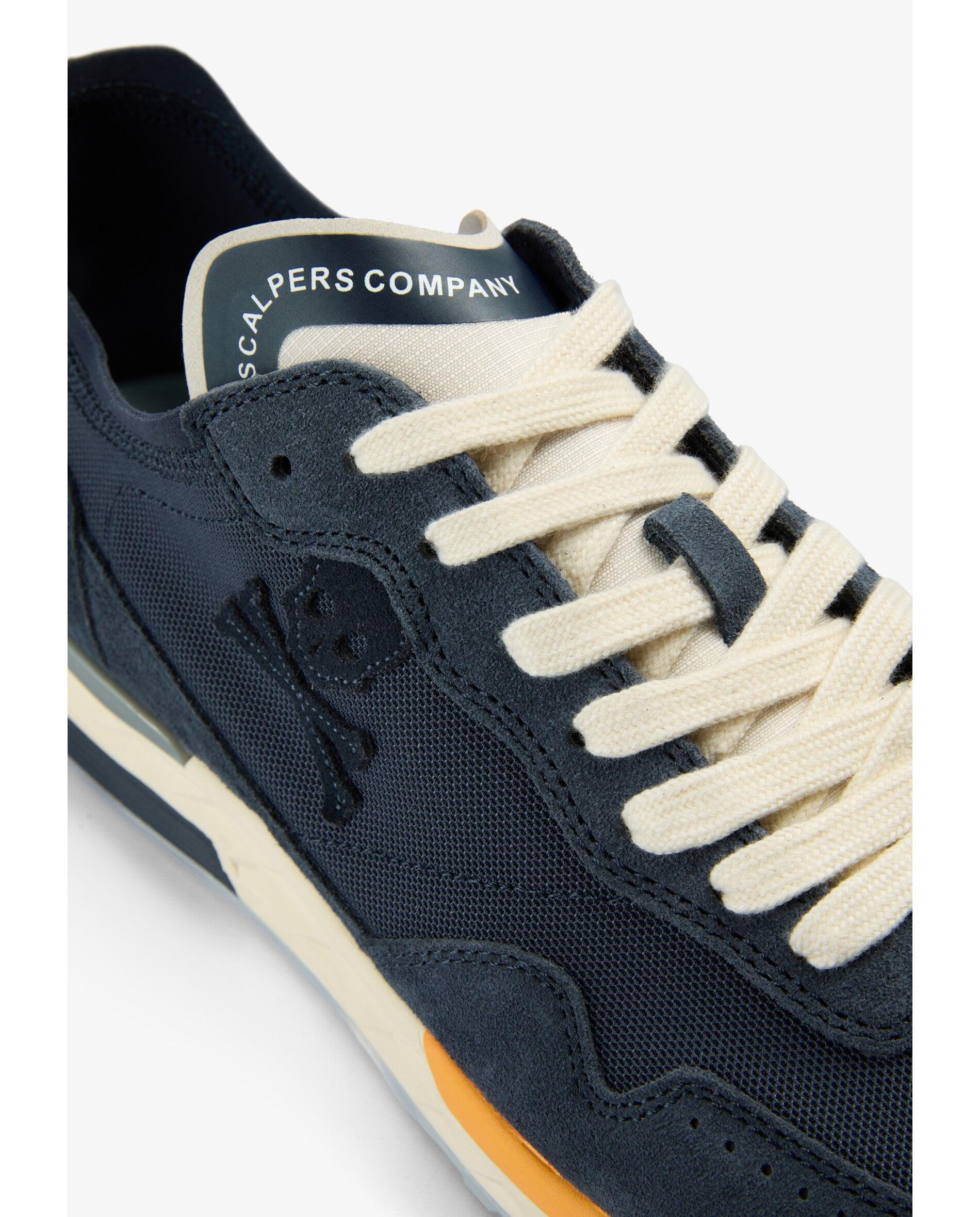 Desportivas Combinadas com Atacadores em Contraste Navy-6