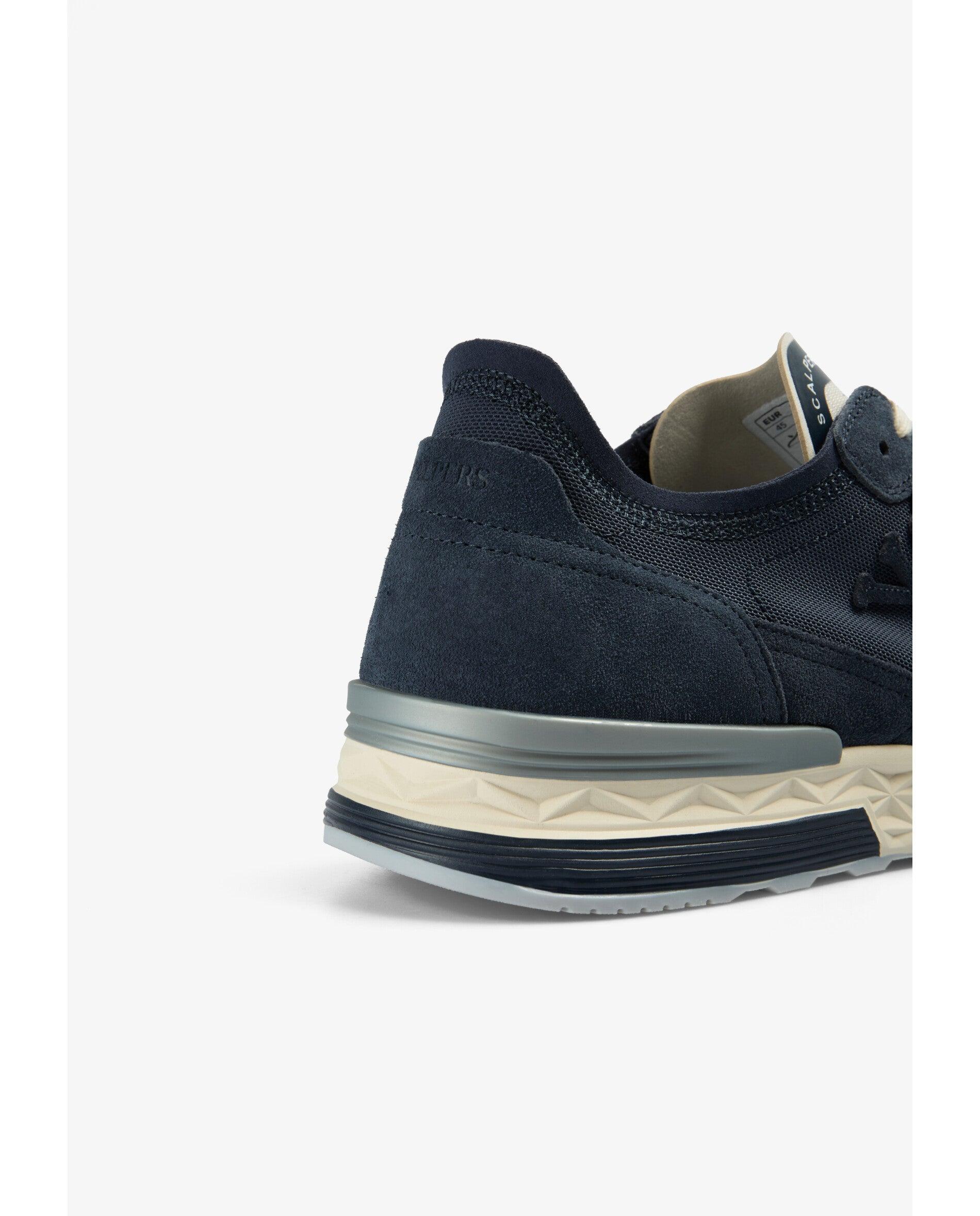 Desportivas Combinadas com Atacadores em Contraste Navy-7