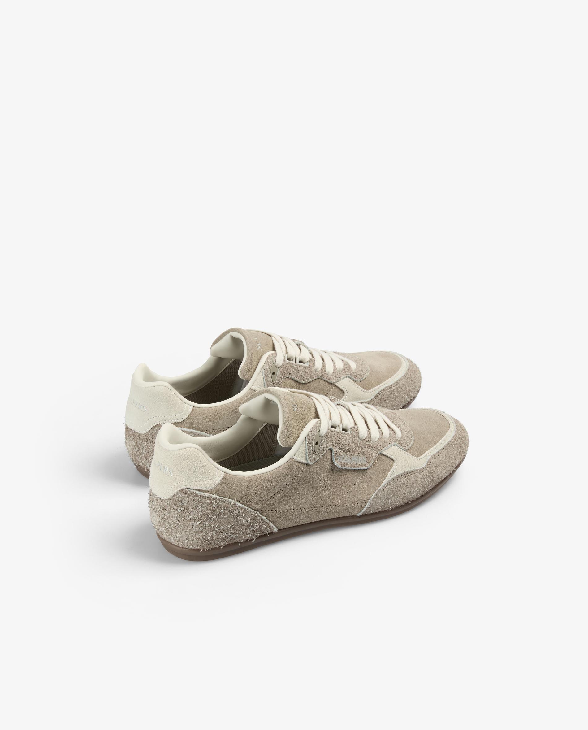 Sapatilhas Desportivas Combinadas com Atacadores Taupe-3