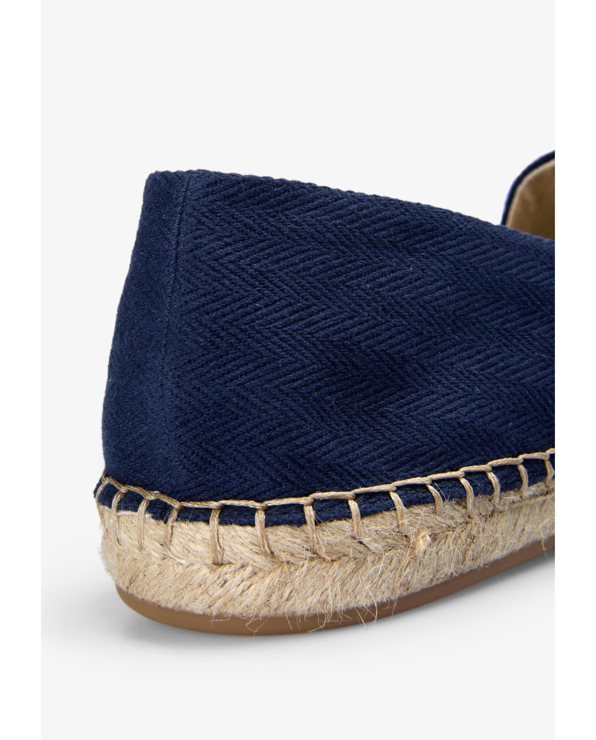 Alpercatas de Algodão com Caveira Bordada em Contraste Navy-6