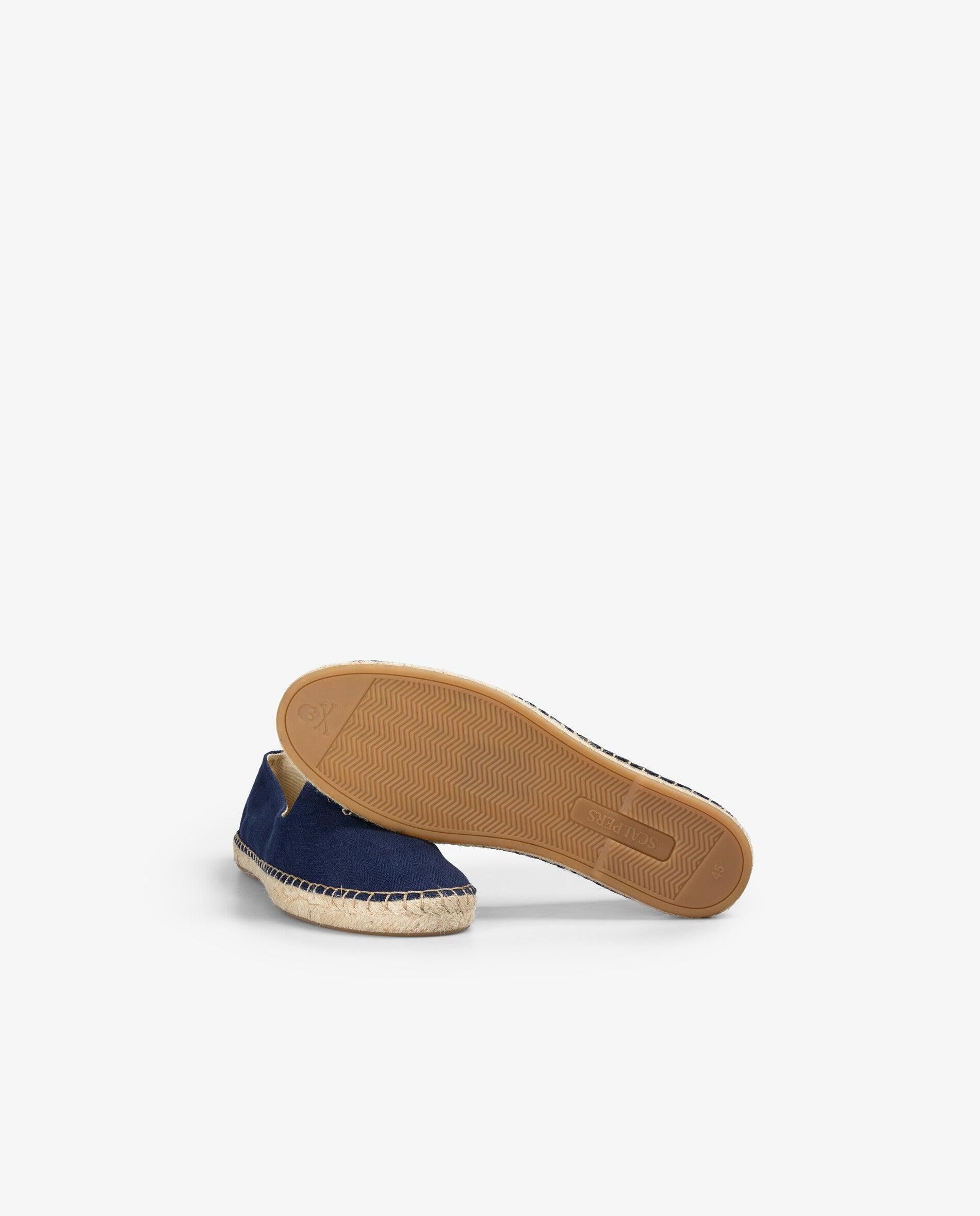 Alpercatas de Algodão com Caveira Bordada em Contraste Navy-7