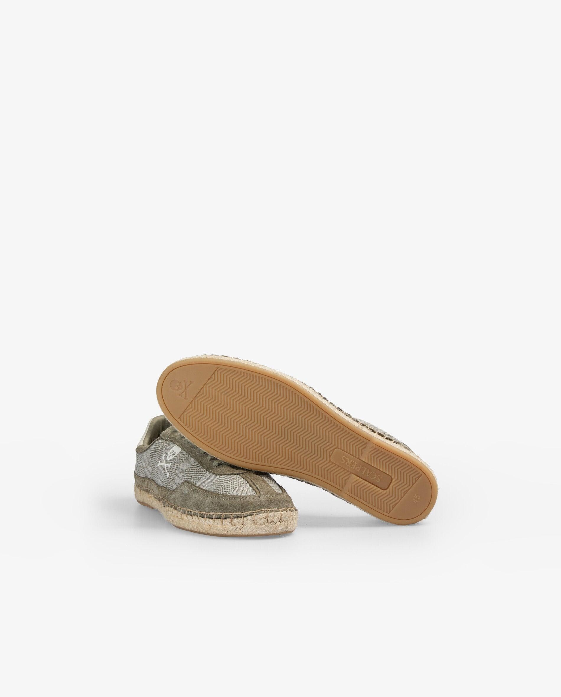 Sapatilhas Retro Estilo Alpercata com Sola de Juta Caqui-7
