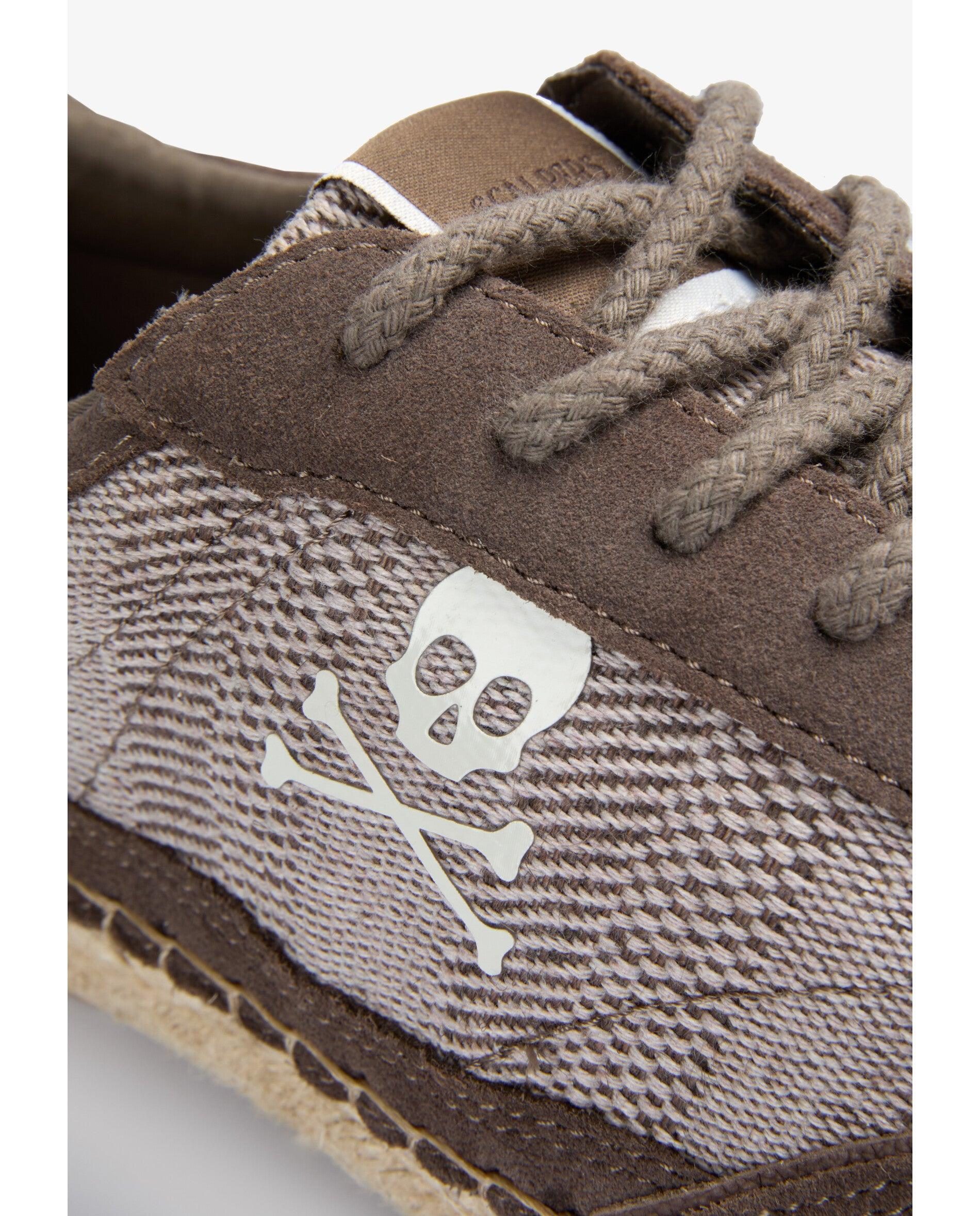 Sapatilhas Retro Estilo Alpercata com Sola de Juta Taupe-5