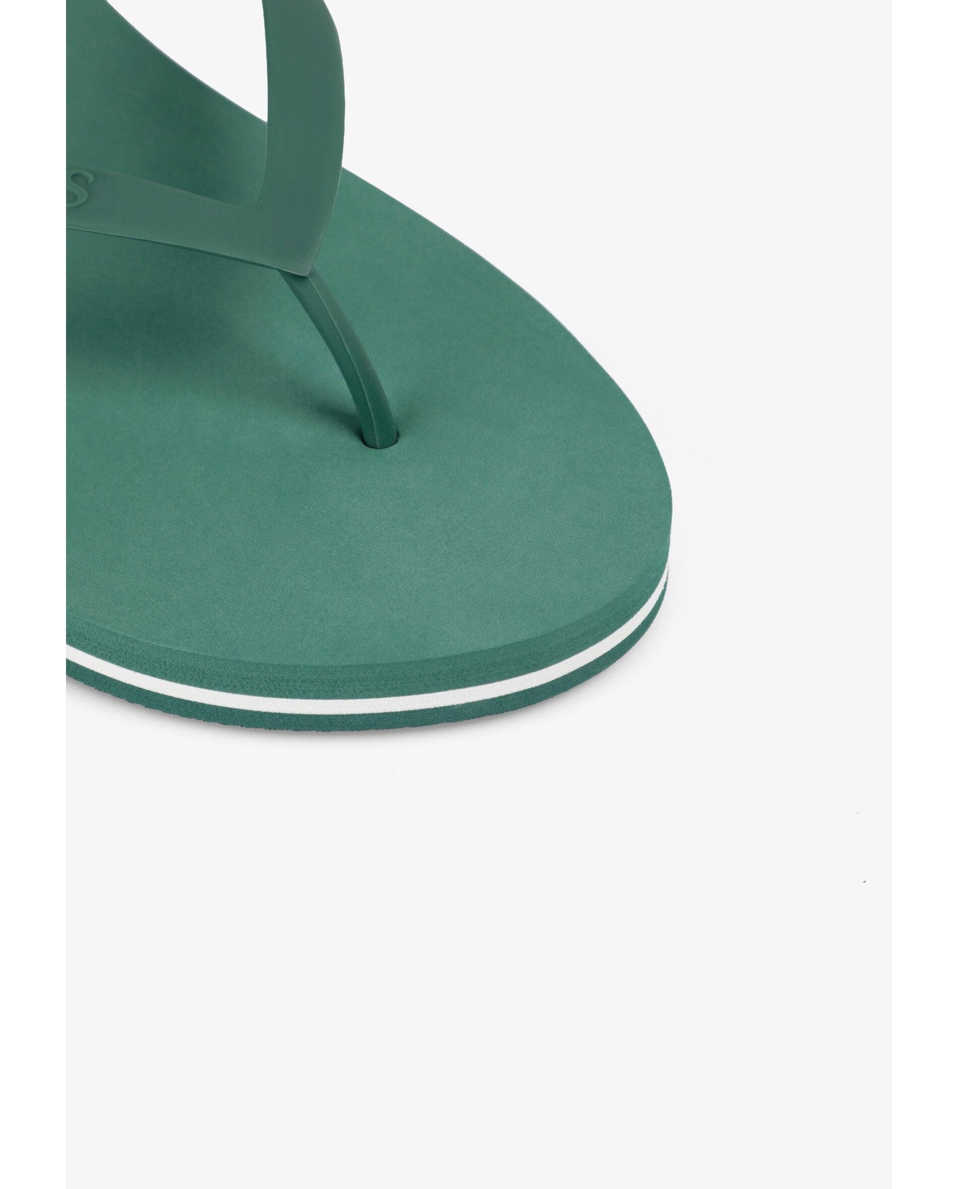 Chinelos de Dedo com Logo em Relevo Verde-4