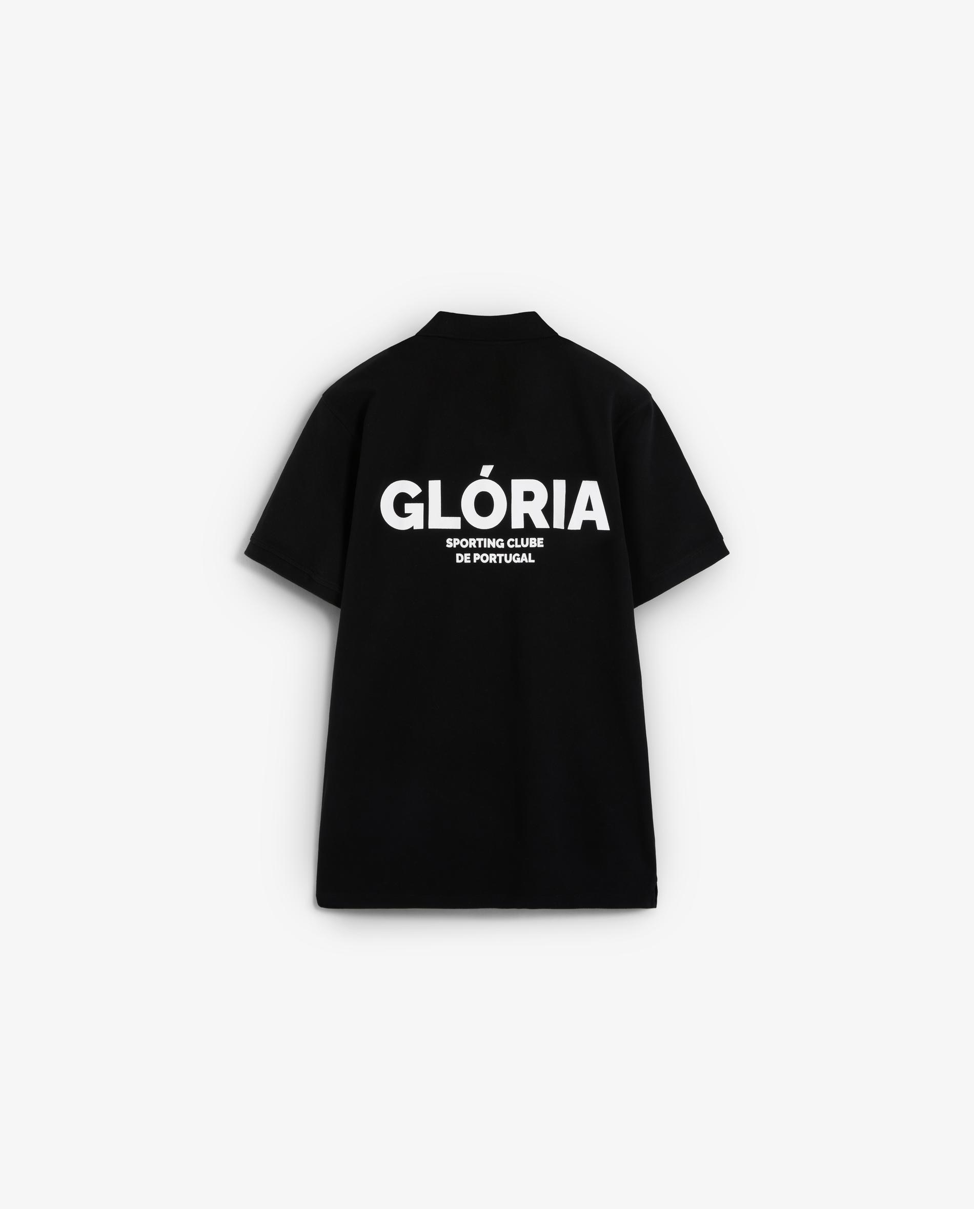 Polo de Manga Curta Regular Fit de Algodão Preto-2