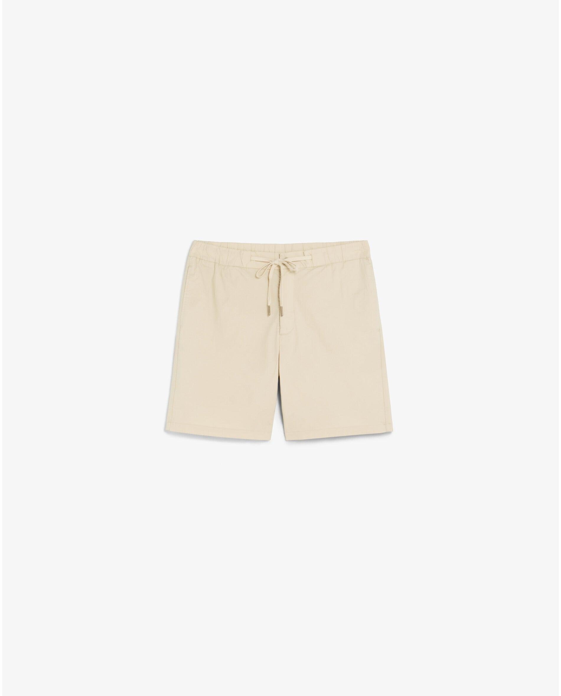 Bermudas Regular Fit com Cintura Elástica Bege-5