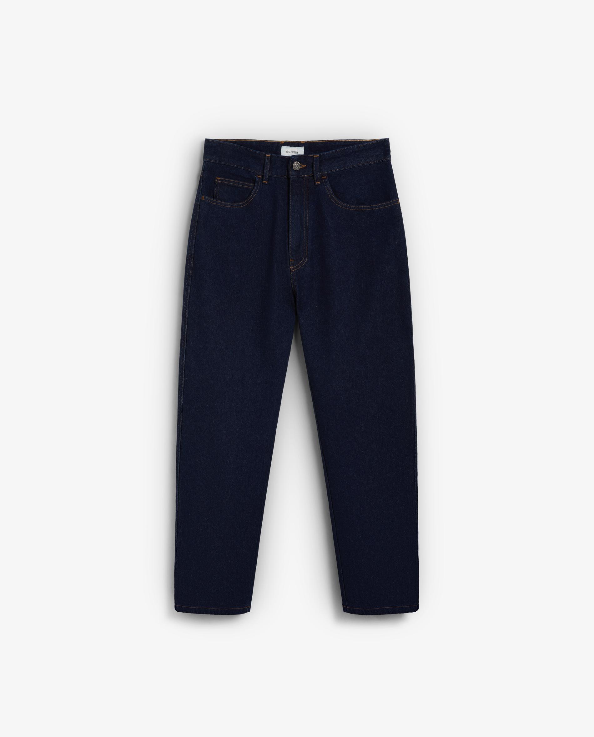 Imagem 0 de Jeans Tapered Cropped Fit Cinco Bolsos