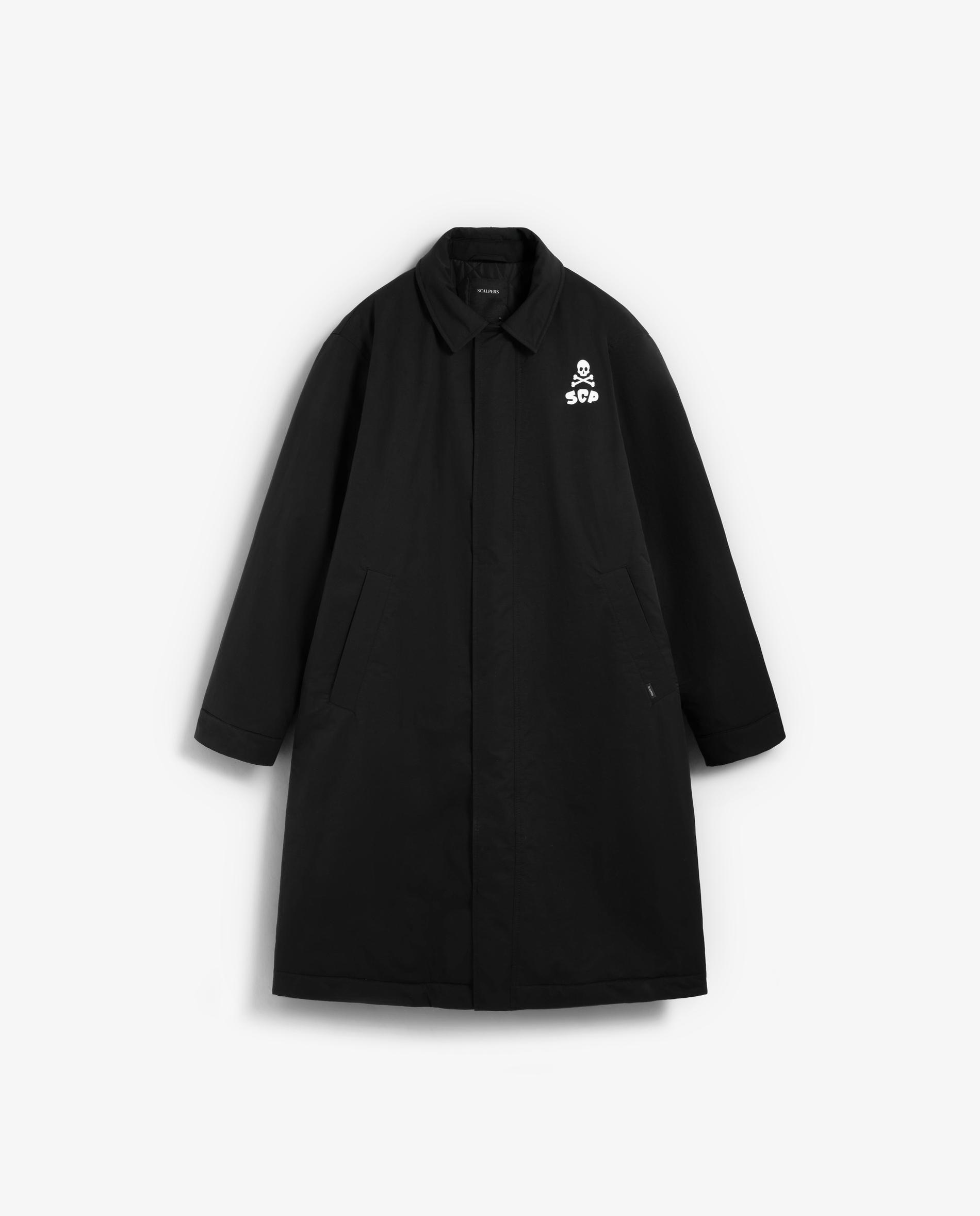 Imagem 0 de Gabardina com Gola Clássica e Letreiro Posterior