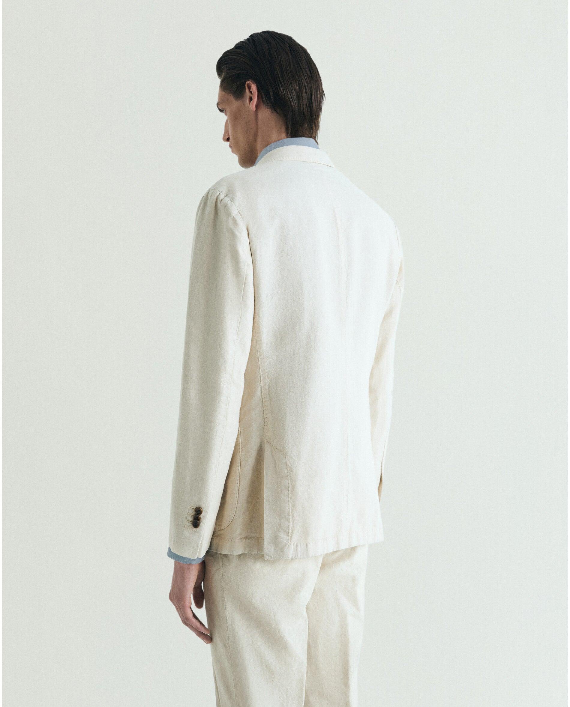 Blazer Regular Fit com Bolsos Patch Creme-2