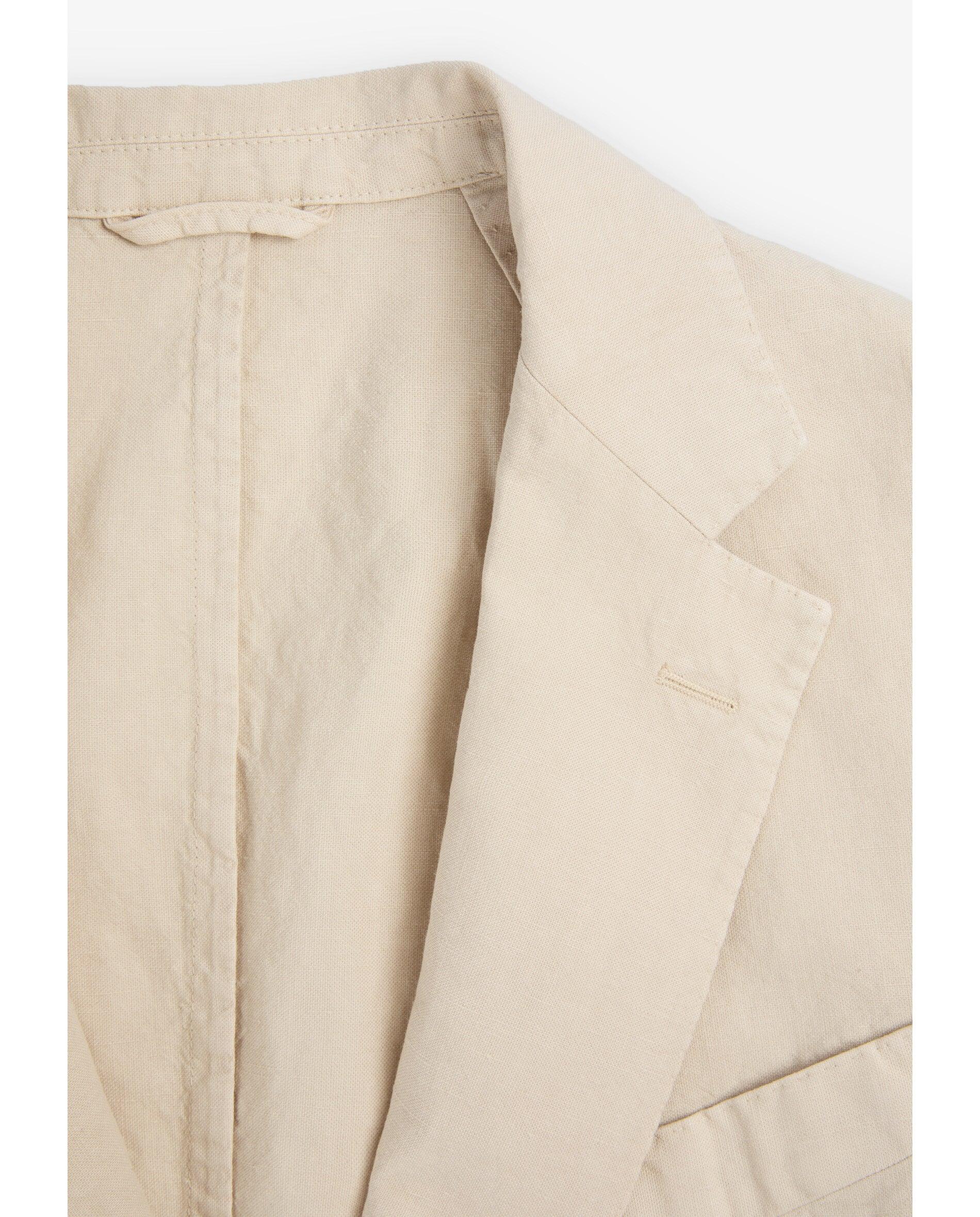 Blazer Regular Fit com Bolsos Patch Creme-3
