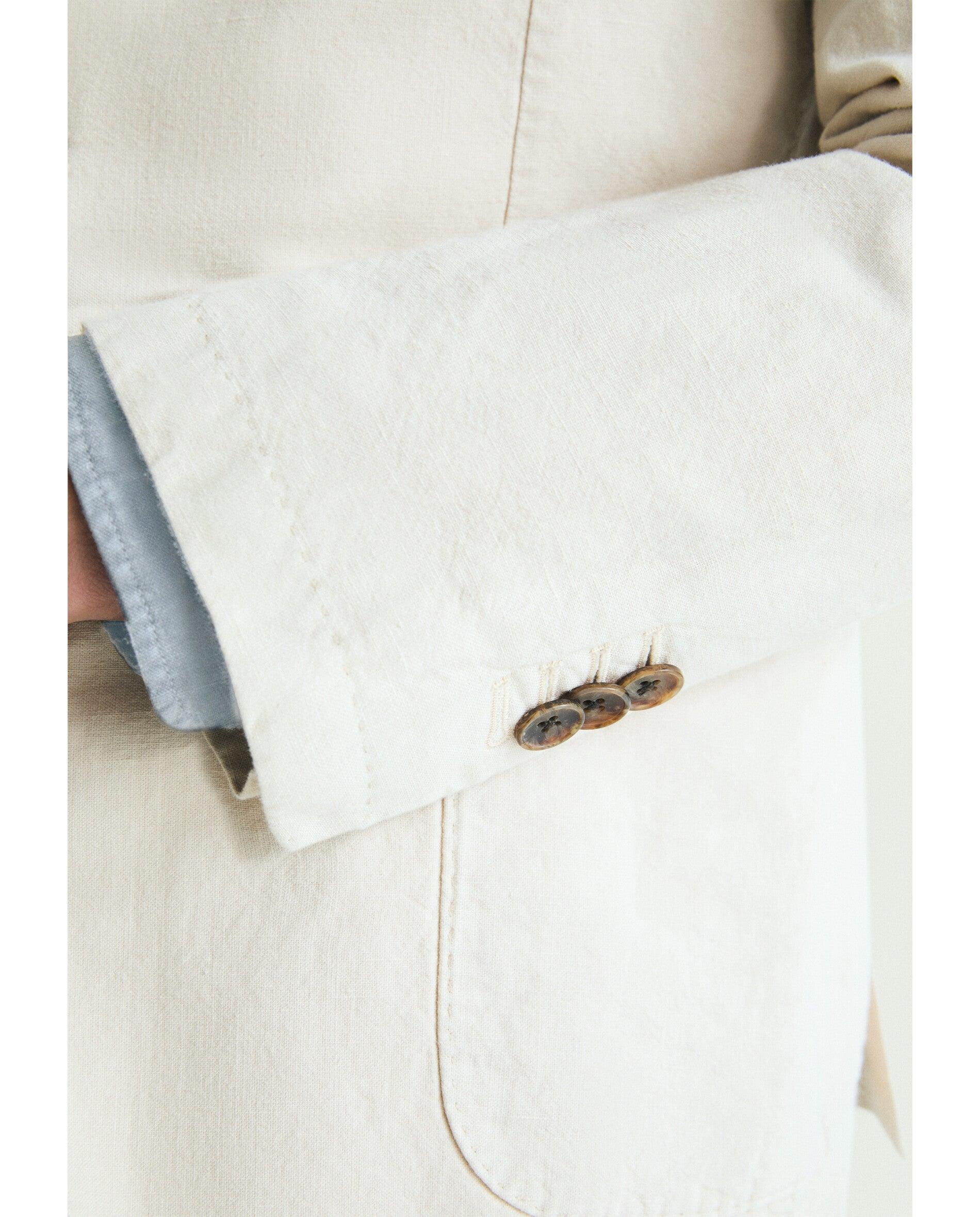 Blazer Regular Fit com Bolsos Patch Creme-6